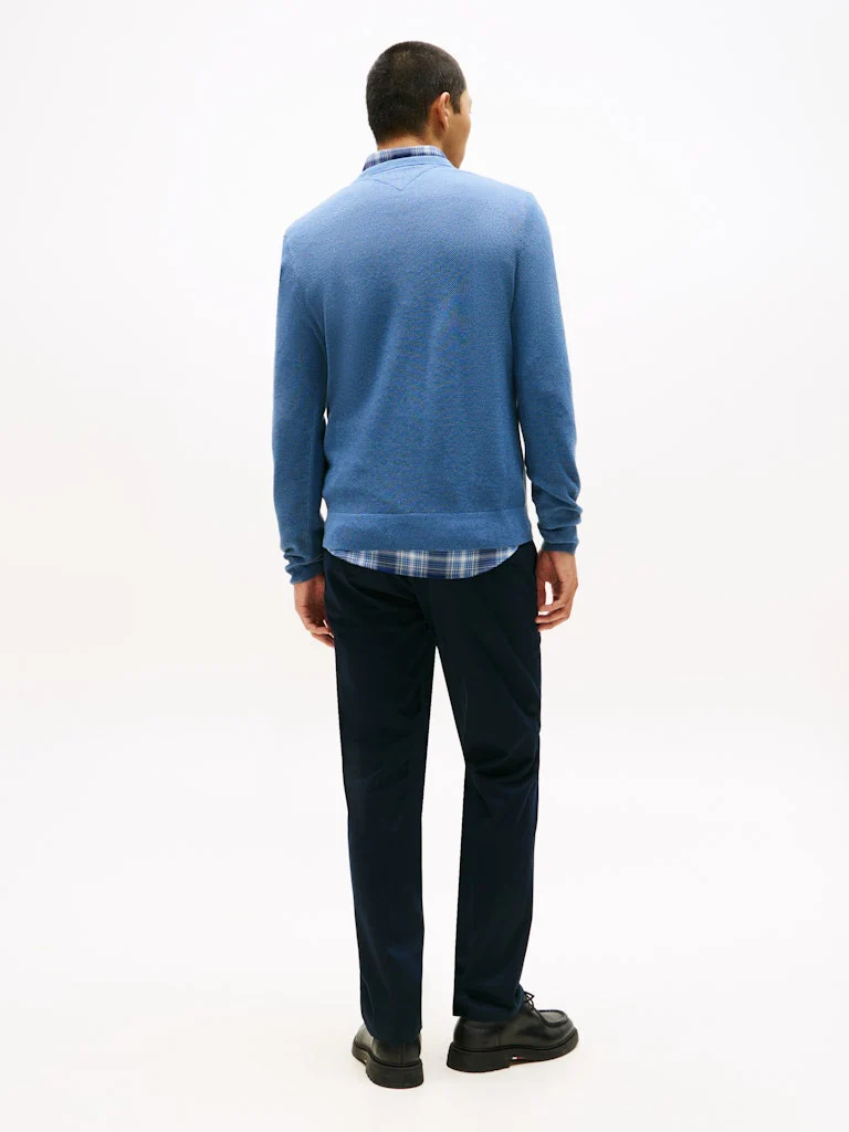 Tommy Hilfiger miesten neulepusero K ESSENTIAL STRUCTURE CREW NECK, sininen - Image 2