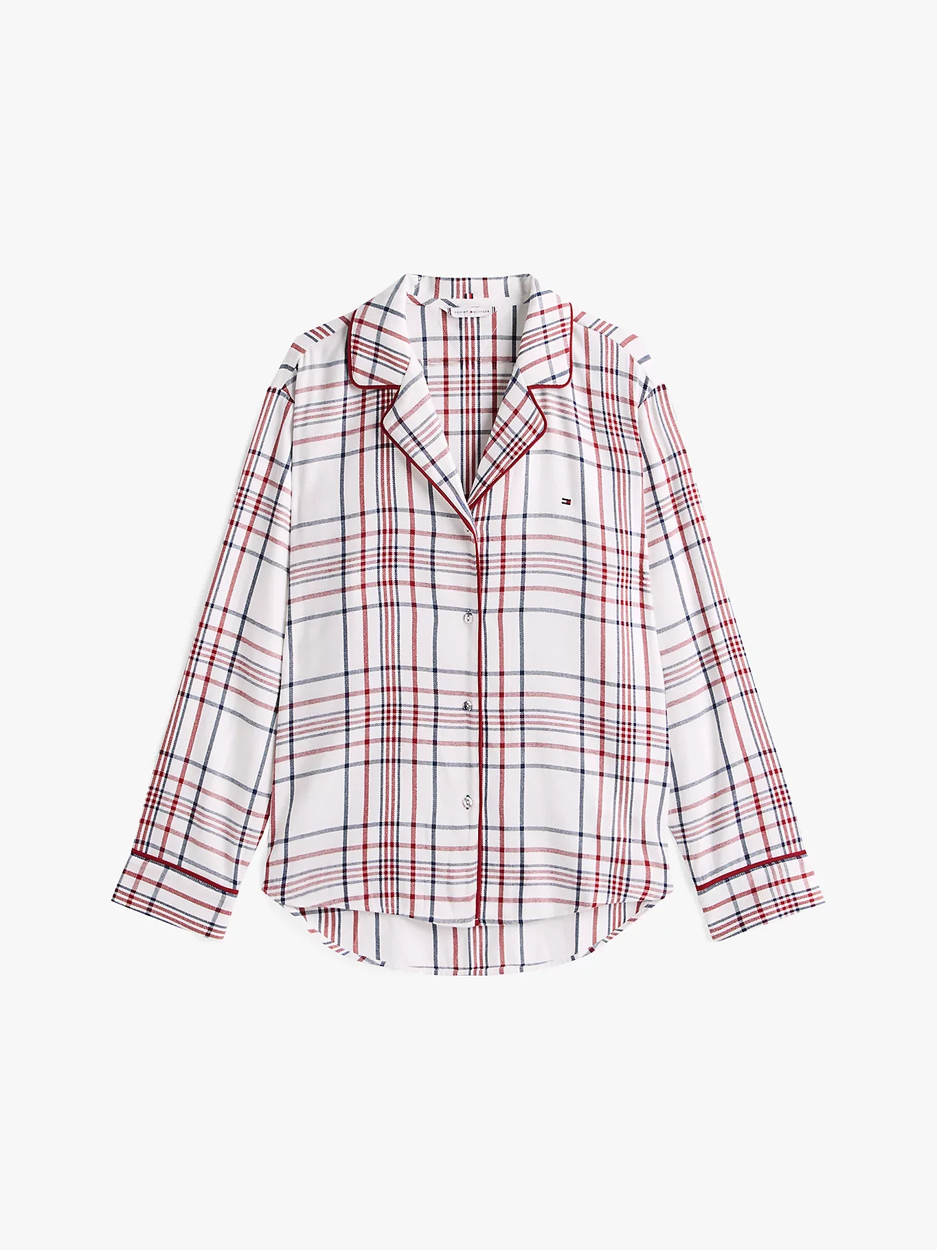 Tommy Hilfiger K-gift LS FLNL Shirt Set Slippers naisten pyjama, monivärinen kuosi - Image 5