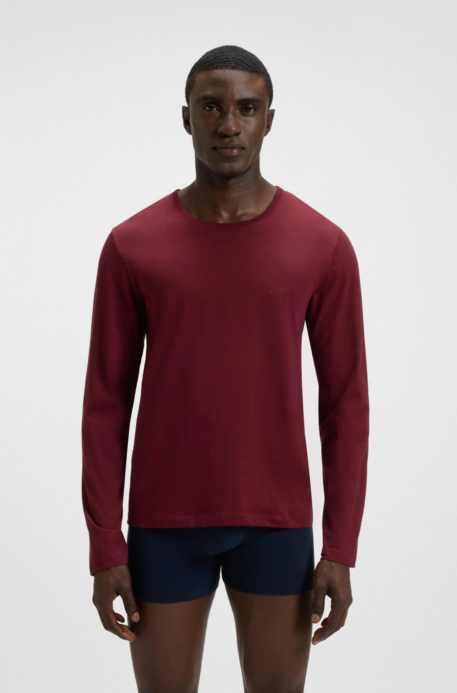 Hugo Boss Miesten pitkähihainen T-paita K LS SHIRT CLASSIC, punainen