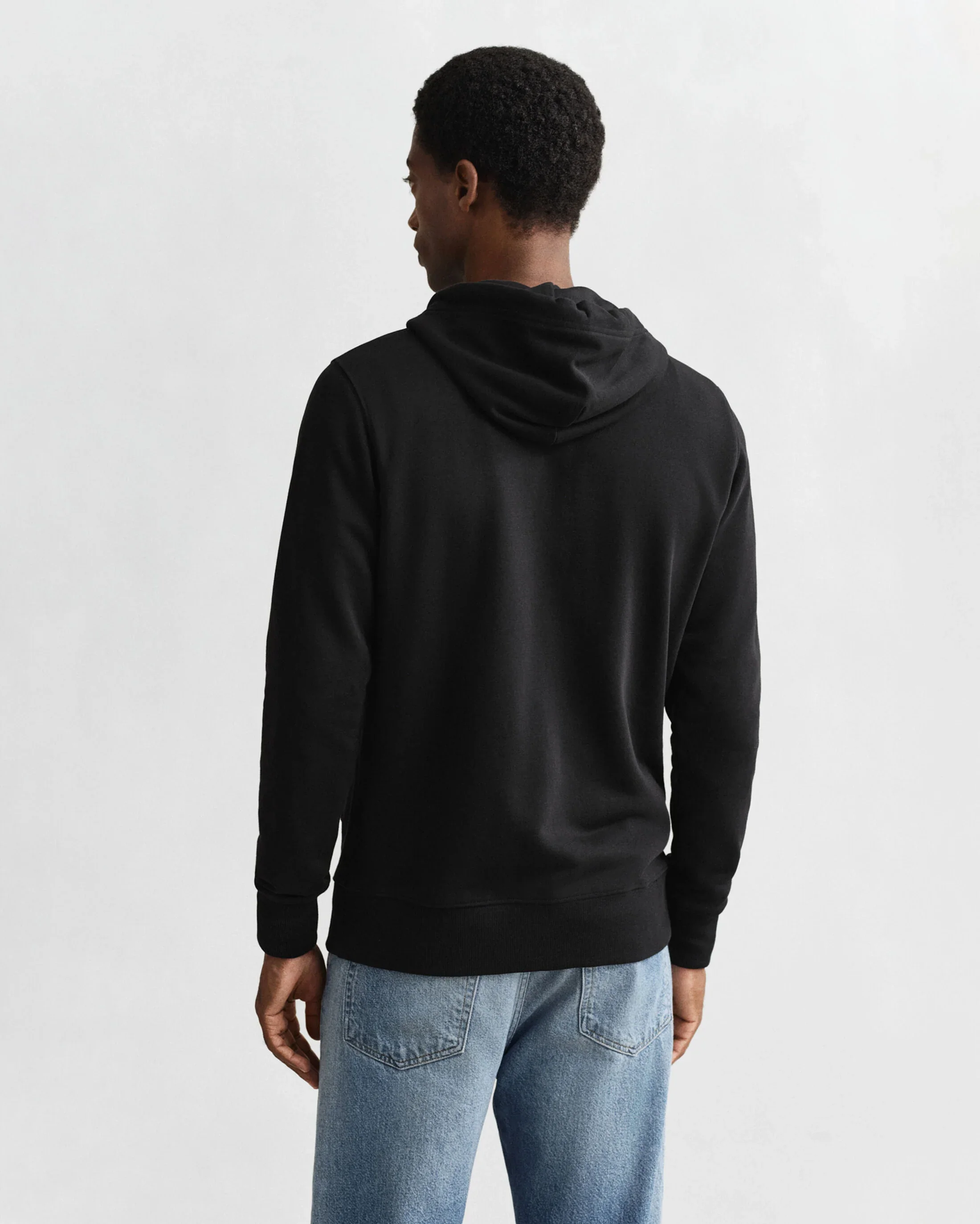 Gant miesten vetoketjullinen huppari K Shield Full Zip Hoodie, Musta - Image 2