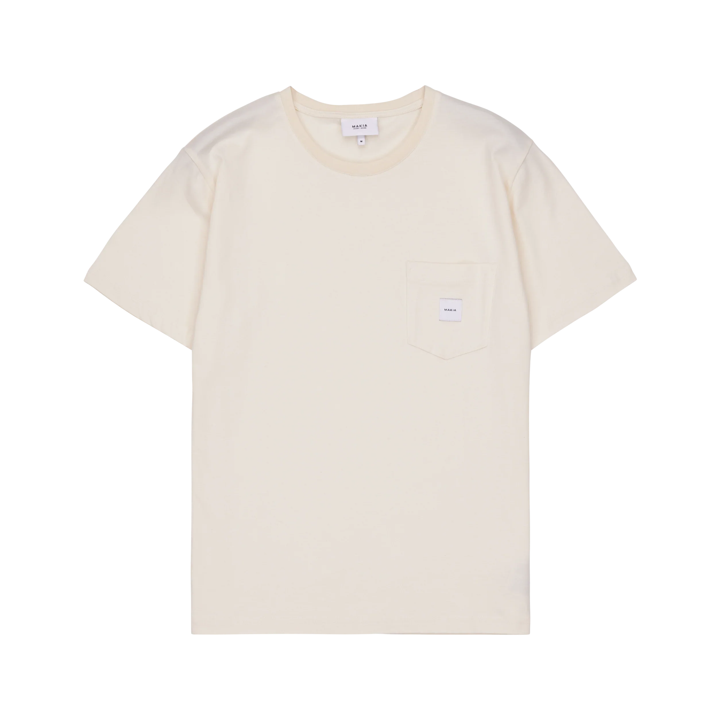 Makia miesten t-paita K Square Pocket t-shirt, luonnonvalkoinen - Image 2