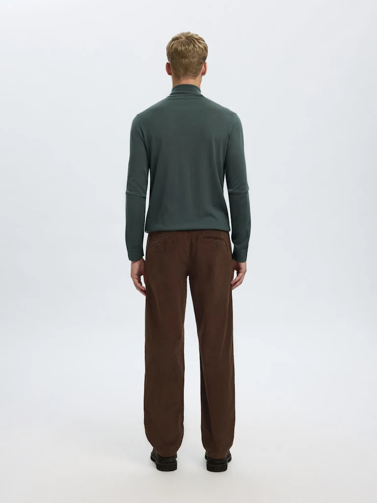 Selected miesten vakosamettihousut K STRAIGHT MILES CORD PANT NOS, ruskea - Image 3