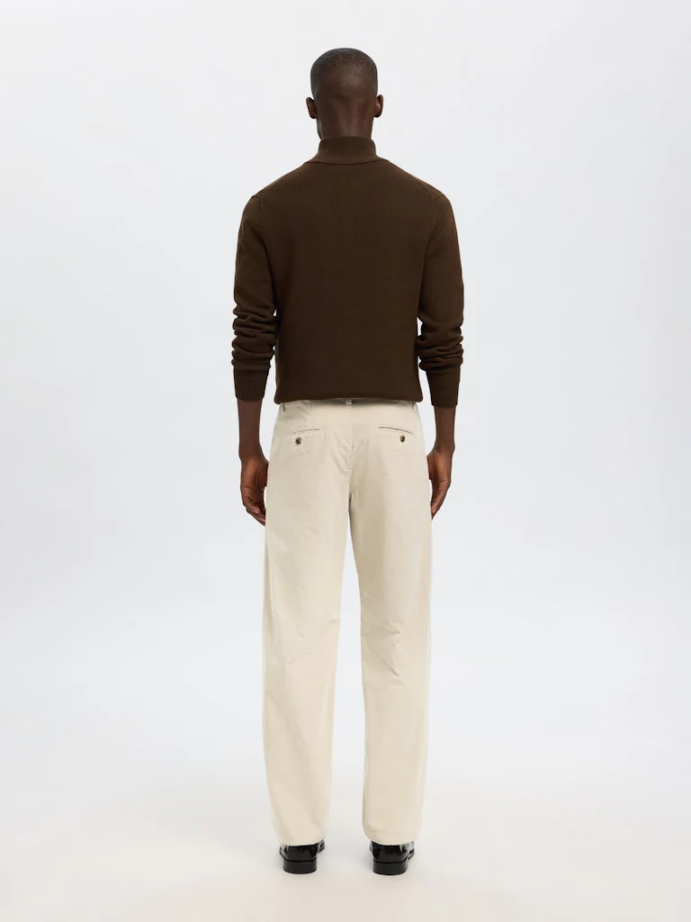 Selected miesten vakosamettihousut K STRAIGHT MILES CORD PANT NOS, Moonstruck - Image 3