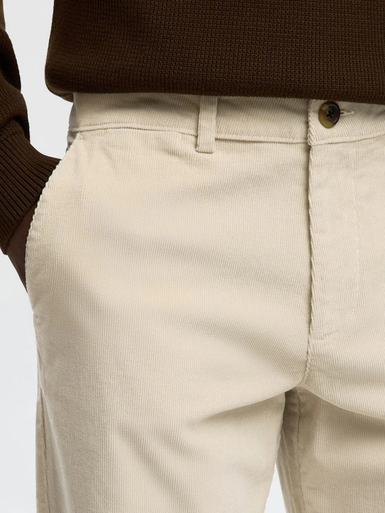 Selected miesten vakosamettihousut K STRAIGHT MILES CORD PANT NOS, Moonstruck - Image 6