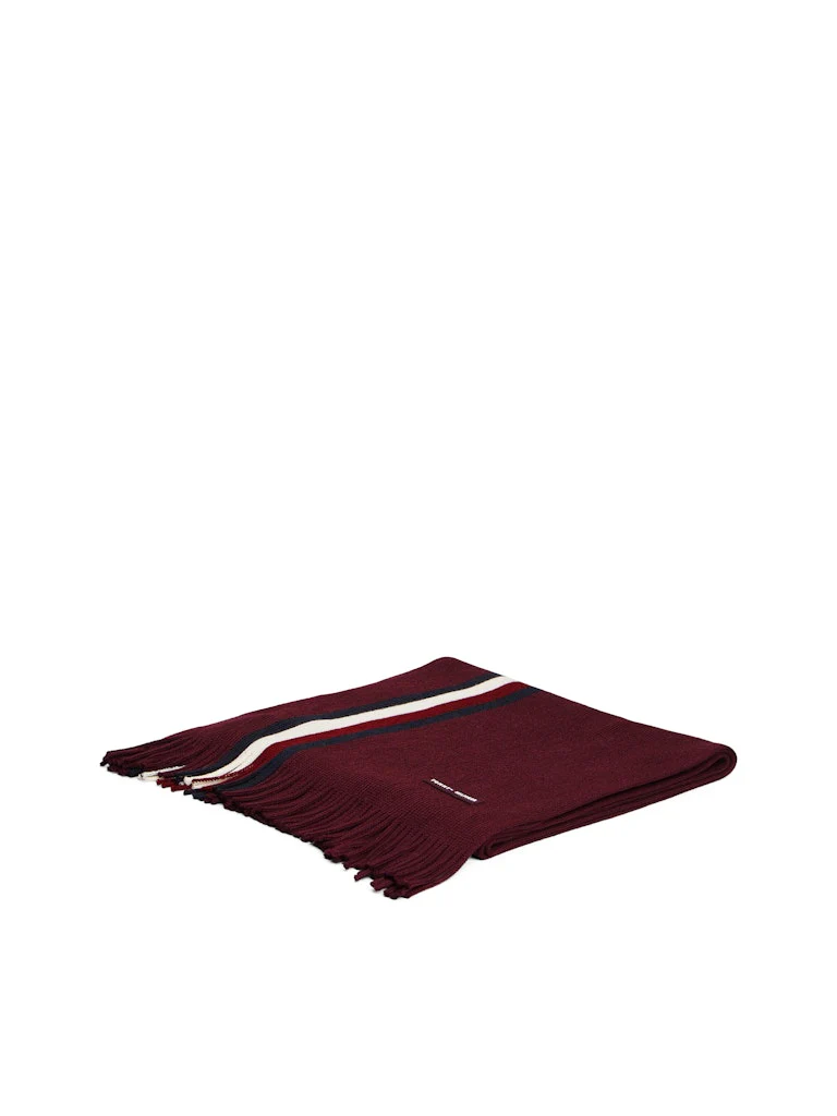 Tommy Hilfiger huivi K TH RWB RACHELLE SCARF, viininpunainen - Image 3
