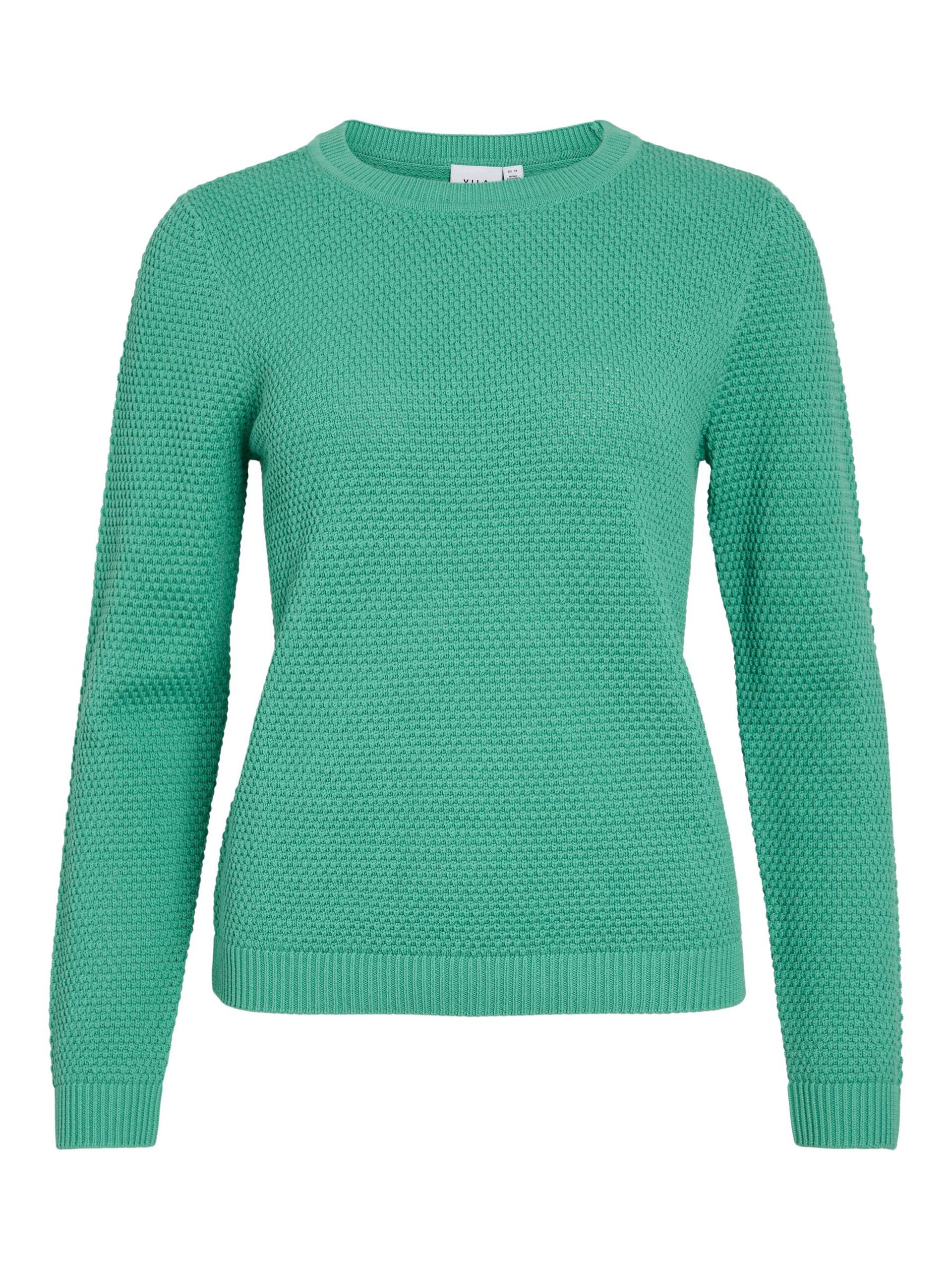 Vila neule K-VIDALO O-NECK L/S KNIT TOP- NOOS, Winter Green - Image 2