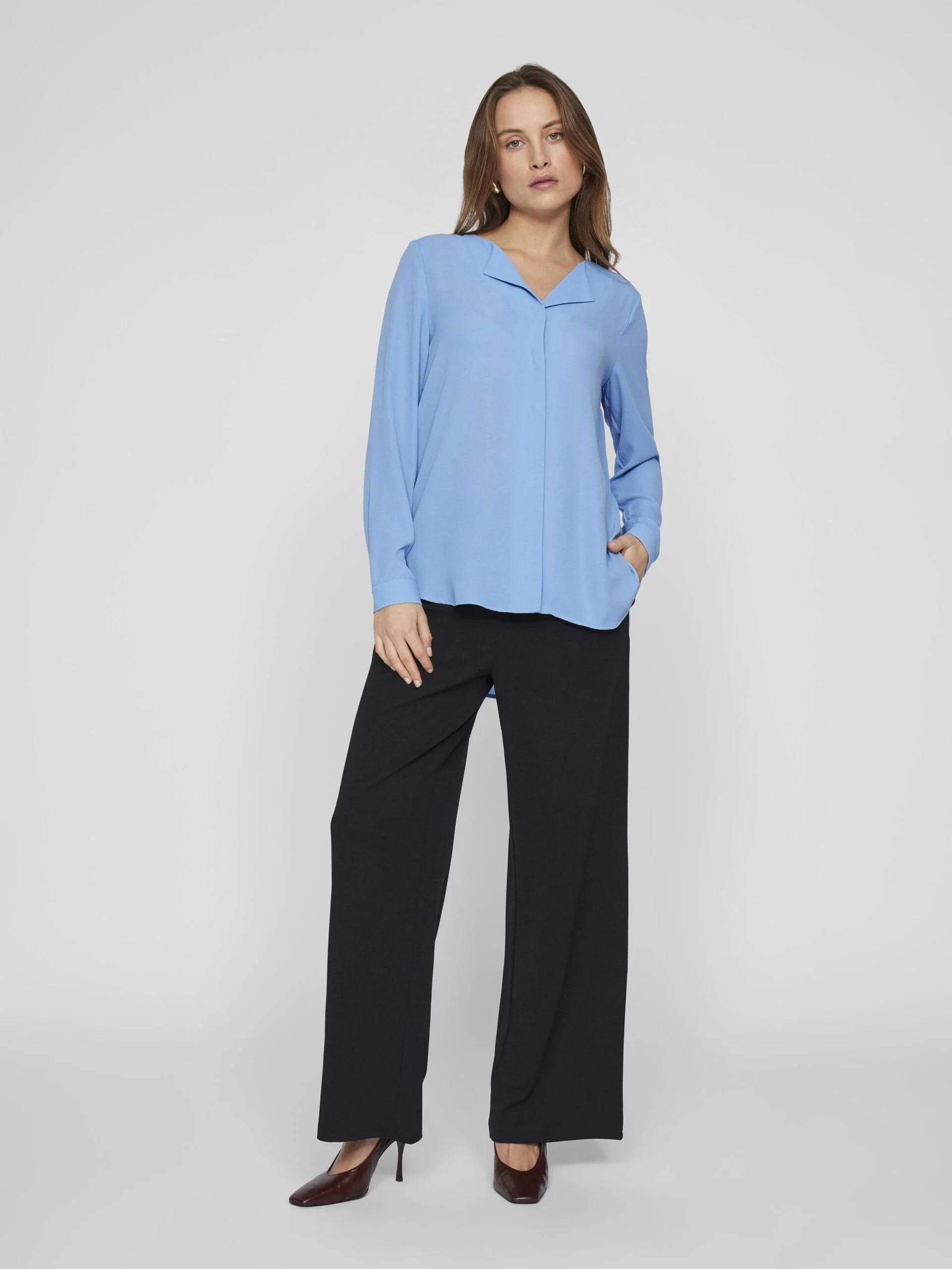Vila naisten paita Vilucy LS Shirt, sininen - Image 5