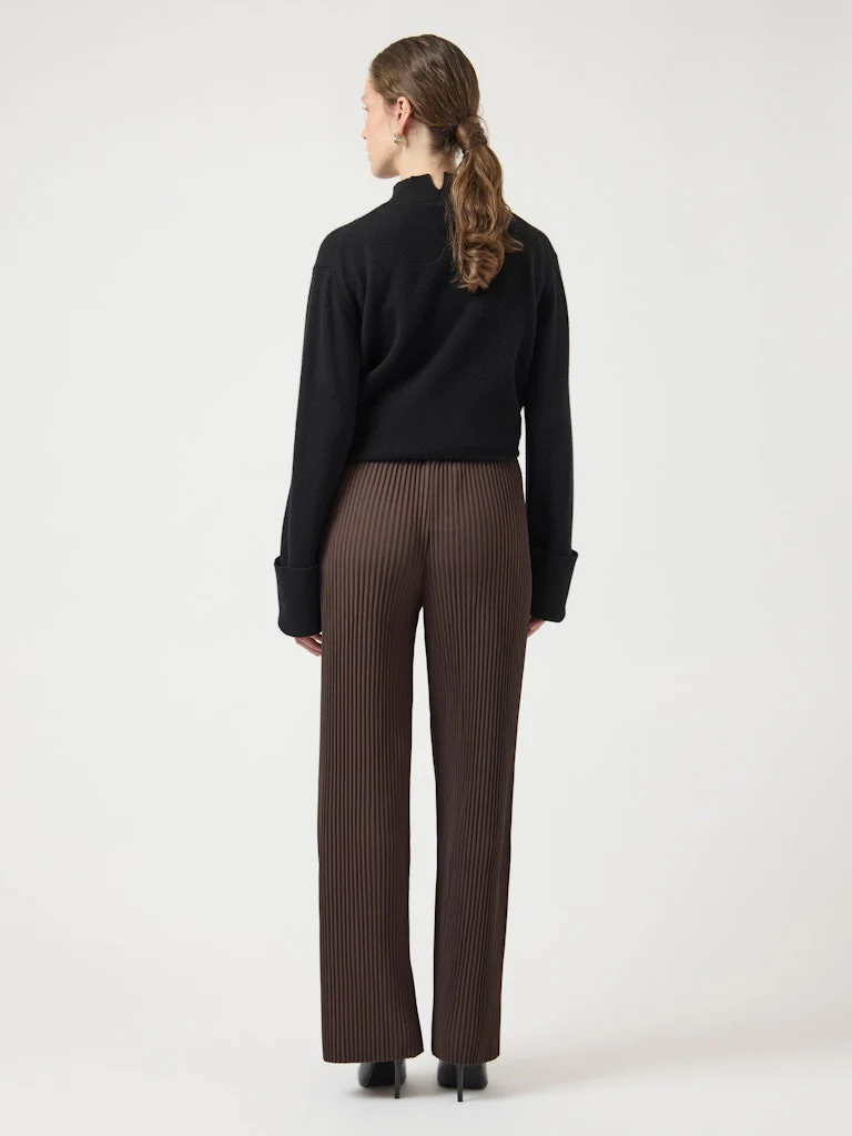 Y.A.S naisten housut K Yasalisa HW Pant S. Noos, Chocolate Brown - Image 2