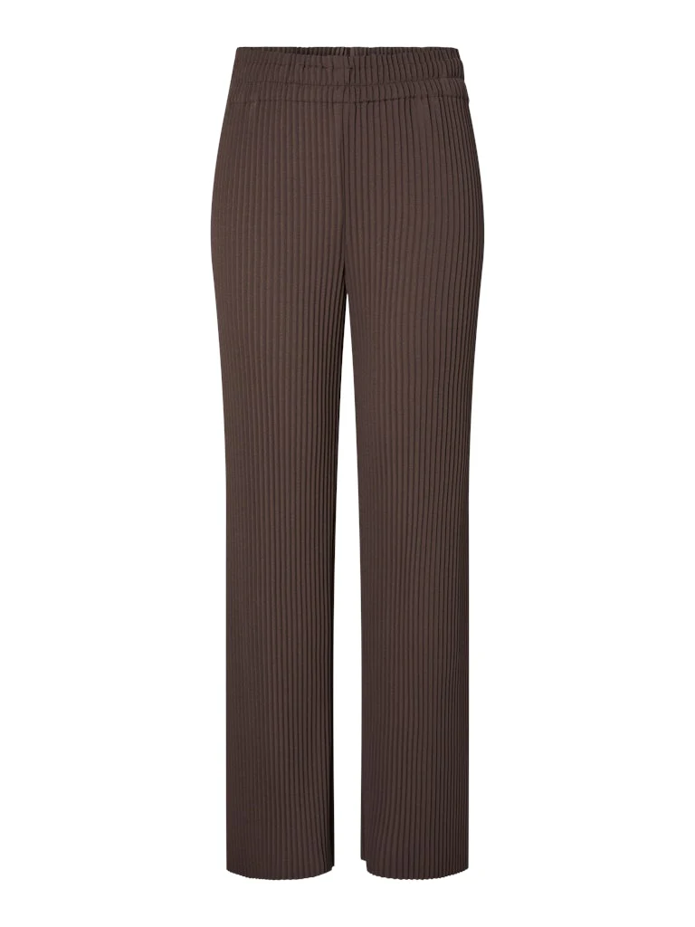 Y.A.S naisten housut K Yasalisa HW Pant S. Noos, Chocolate Brown - Image 3