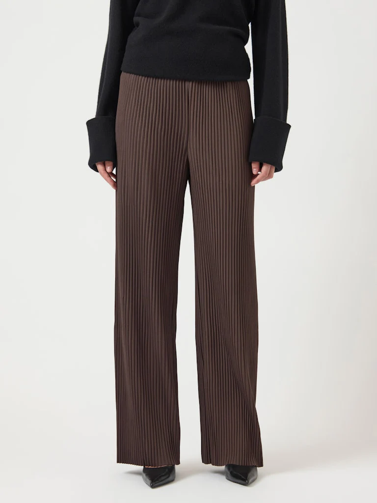 Y.A.S naisten housut K Yasalisa HW Pant S. Noos, Chocolate Brown - Image 5