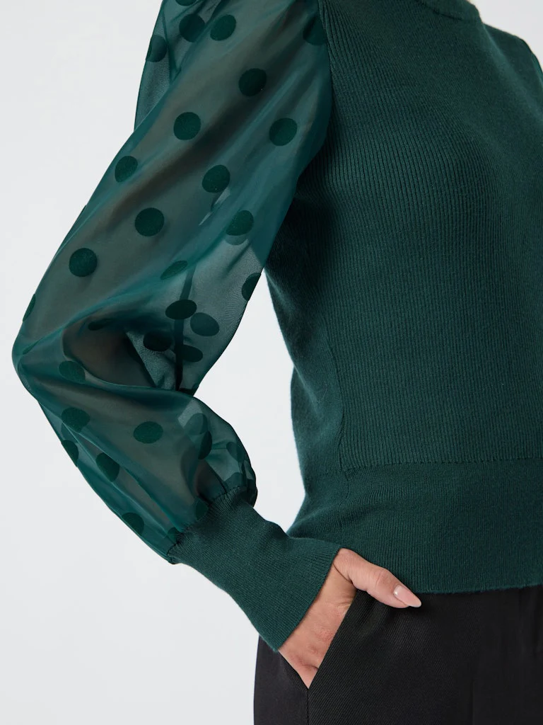 Y.A.S naisten pusero K-YASDOTME LS KNIT PULLOVER S. NOOS, Ponderosa Pine - Image 4