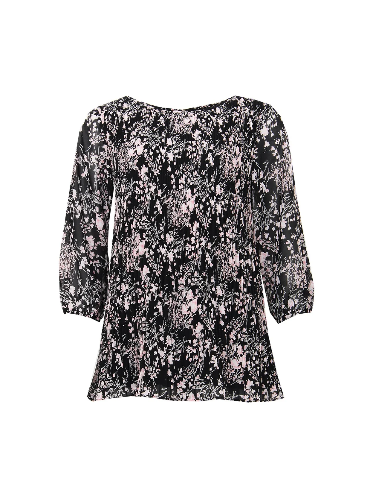 S.T.I naisten tunikapusero Kaaren Tunic Blouse, musta kuosi