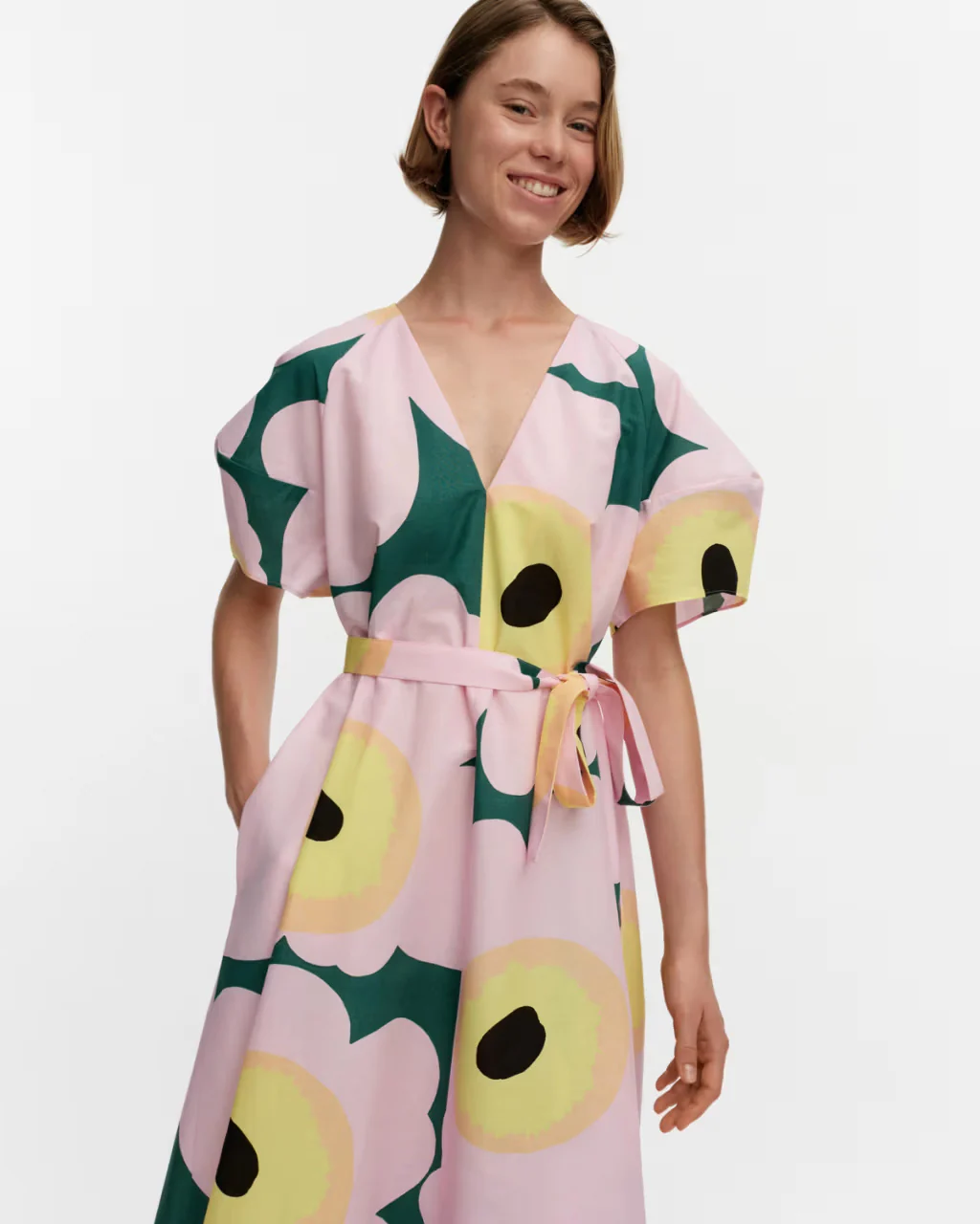 Marimekko mekko Kaffet Unikko, monivärinen kuosi - Image 5