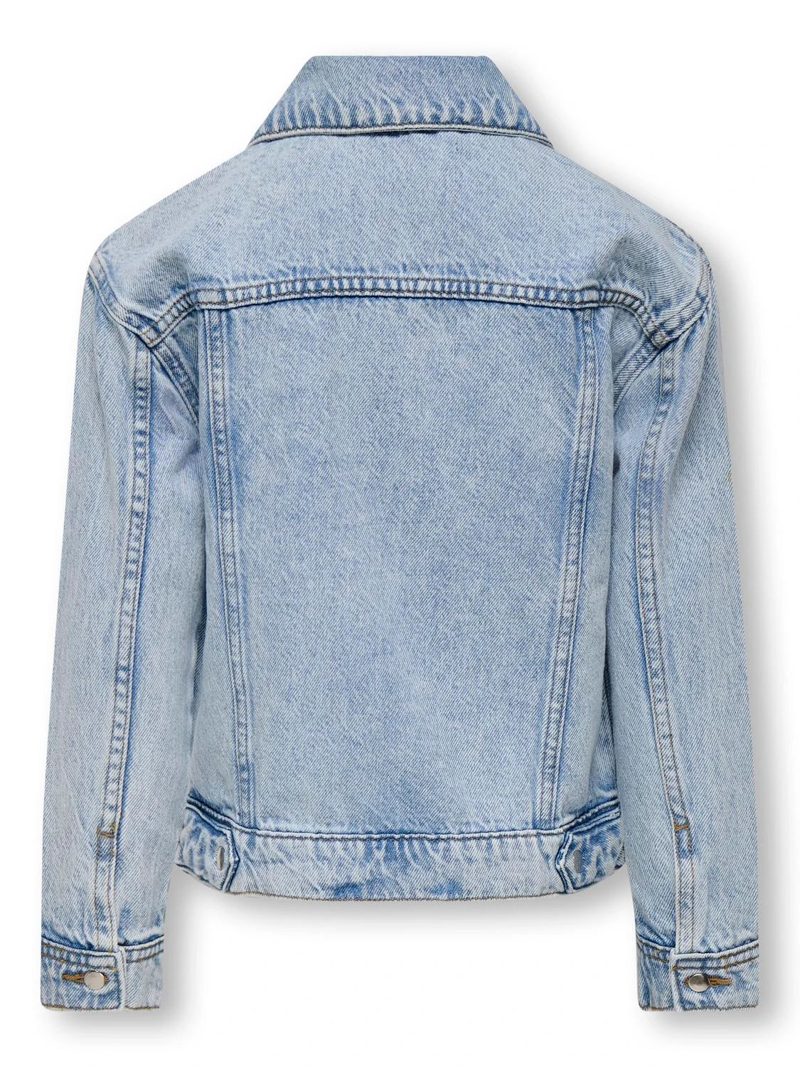 Kids Only lasten farkkutakki, KOGBELIEVE OVERSIZE DENIM JACKET Indigo - Image 3