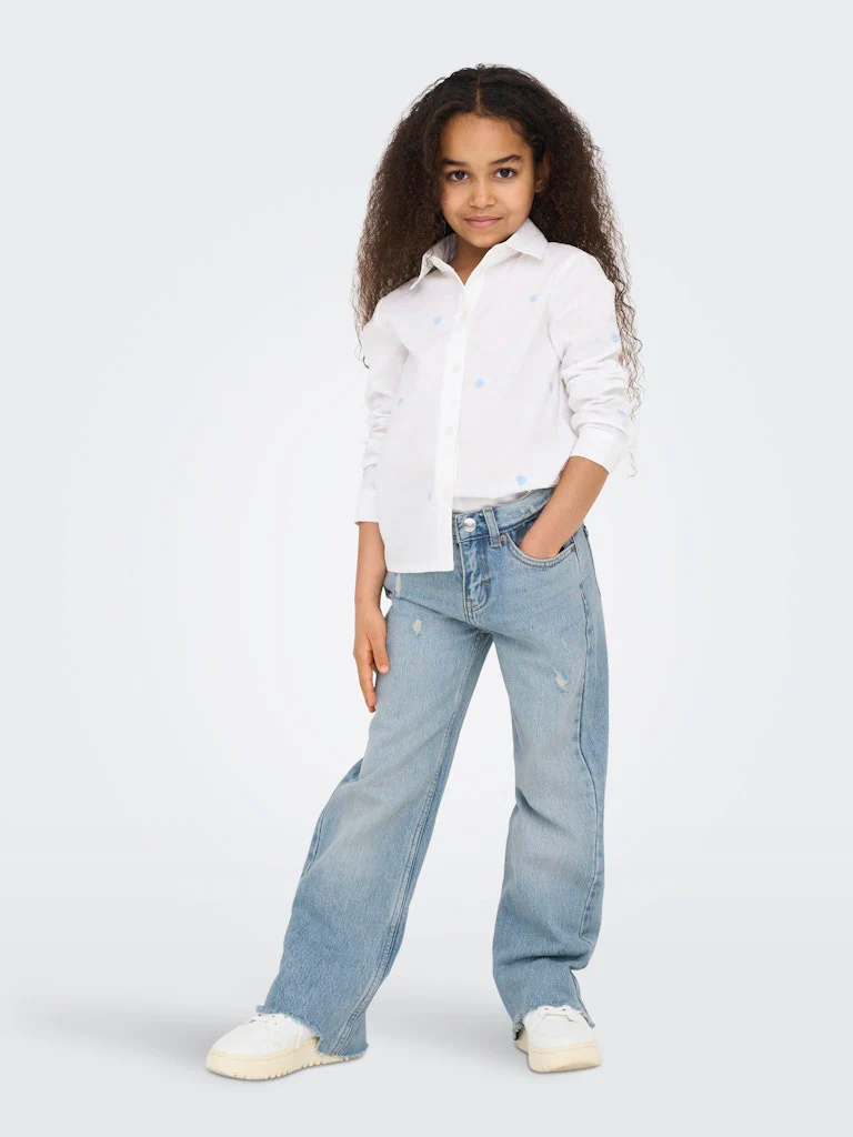 Kids Only lasten farkut, KOGJUICY WIDE DNM JEANS Indigo - Image 3