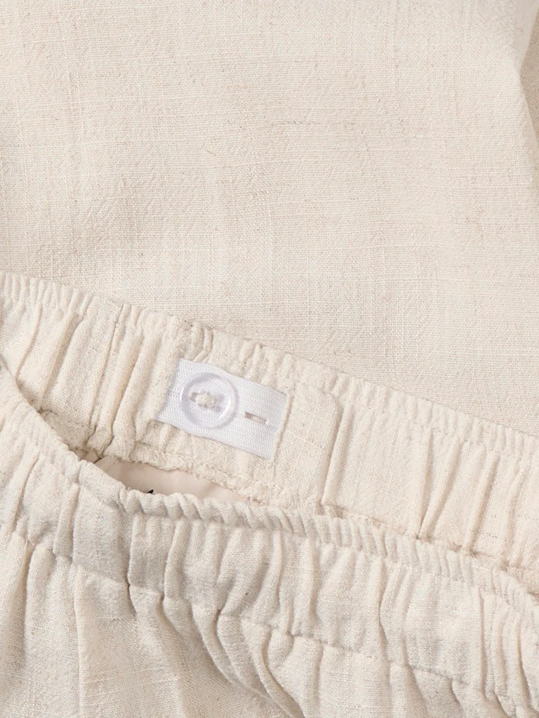 Kids Only lasten housut, KOGSIESTA PULL-UP LINEN BLEND PANT Beige - Image 4