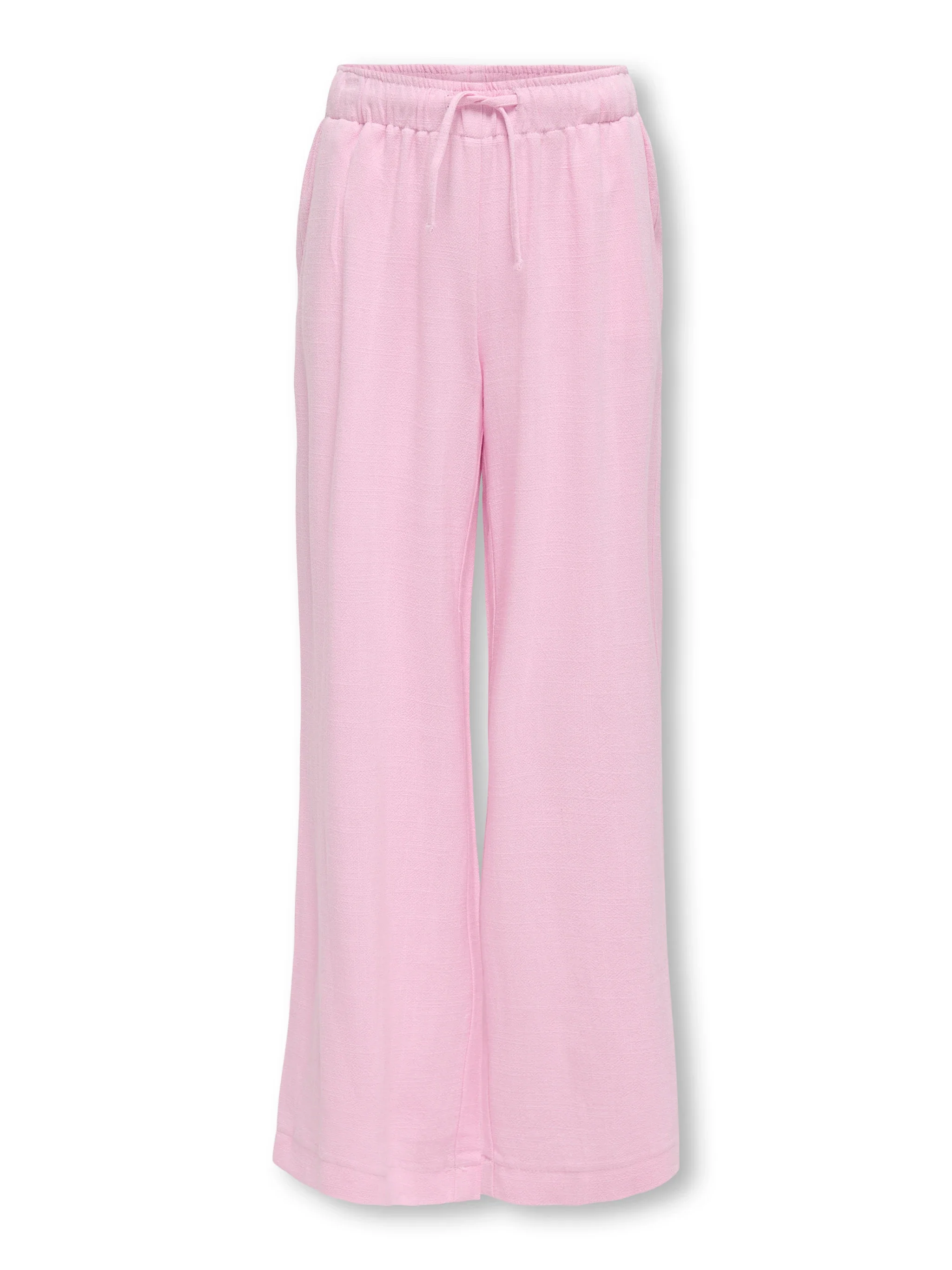 Kids Only lasten housut, KOGSIESTA PULL-UP LINEN BLEND PANT Vaaleanpunainen - Image 3