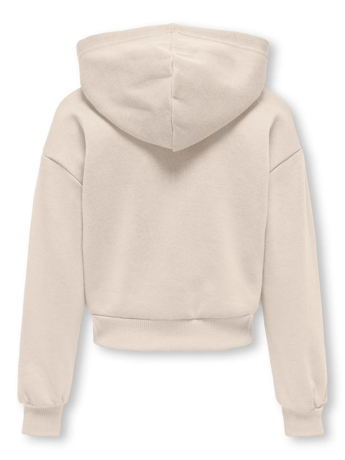 Kids Only Lasten Huppari, KOGFAVE LS ZIP HOOD Beige - Image 2