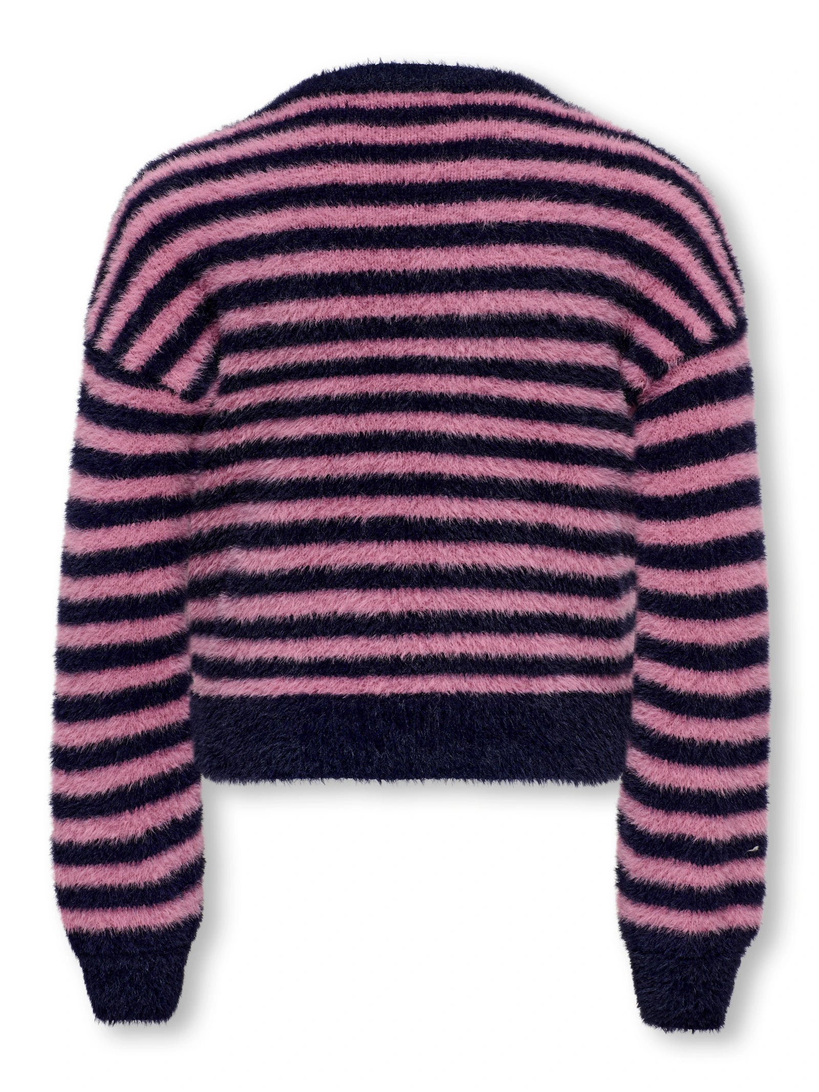 Kids Only lasten neule, KOGNEWPIUMO LS PULLOVER NOOS Raidallinen Pinkki - Image 2