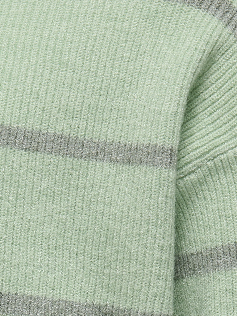 Kids Only Lasten Neulepusero, KOGFRANCA SHORT STRIPE KNIT NOOS Vaaleanvihreä - Image 3