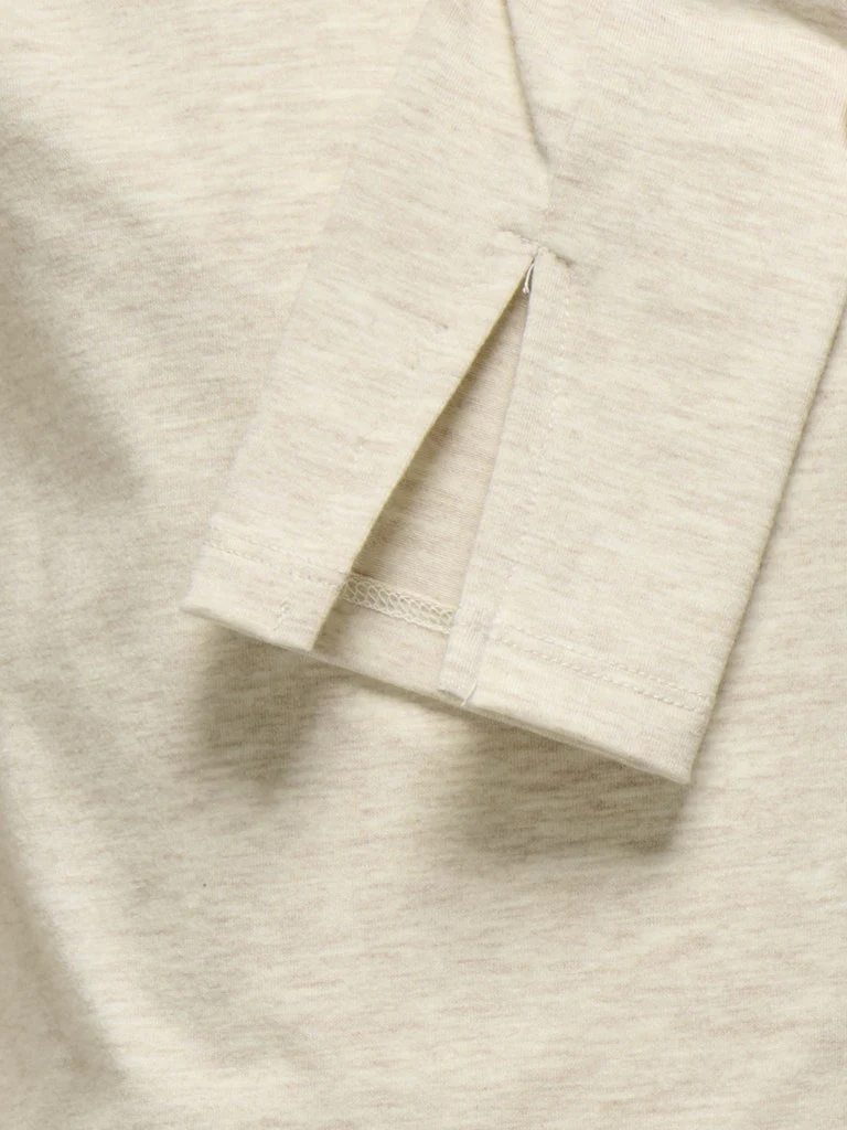 Kids Only lasten paita, KOGFELINA L/S BOATNECK SLIT TOP Beige - Image 3