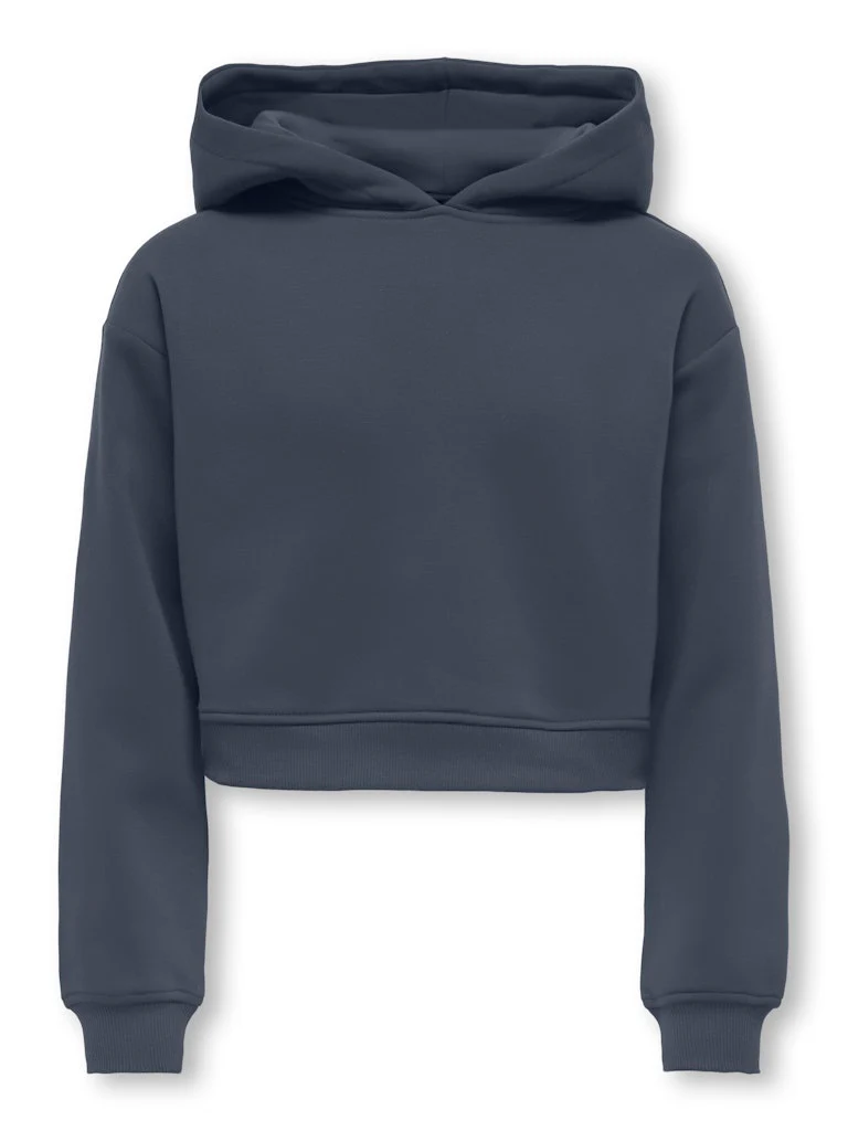 Kids Only lasten svetari, KOGSWEAT LIFE LS HOODIE SHORT Tumma Turkoosi