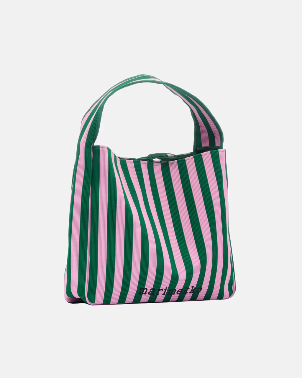Marimekko olkalaukku Knitted Bag Large Merirosvo, vaaleanpunainen kuosi - Image 2