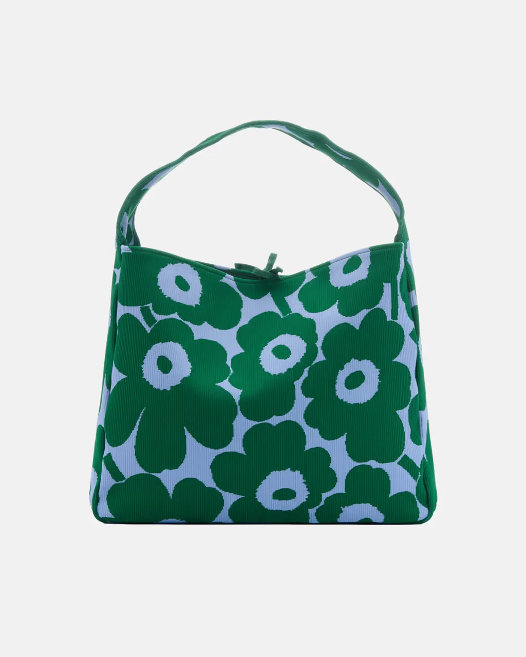 Marimekko olkalaukku Knitted Bag Large Unikko, vihreä kuosi - Image 2