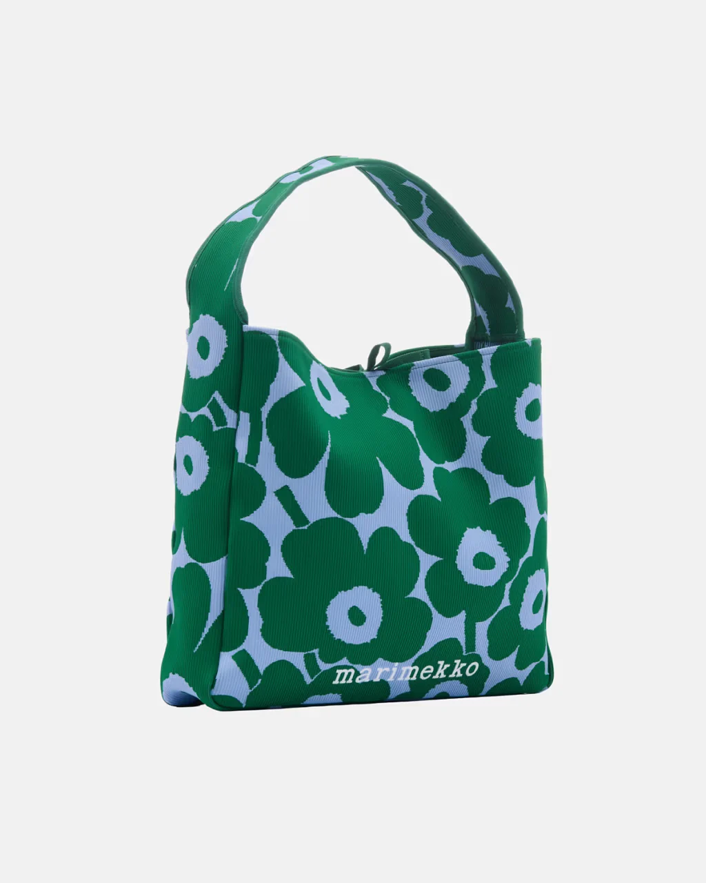 Marimekko olkalaukku Knitted Bag Large Unikko, vihreä kuosi - Image 4