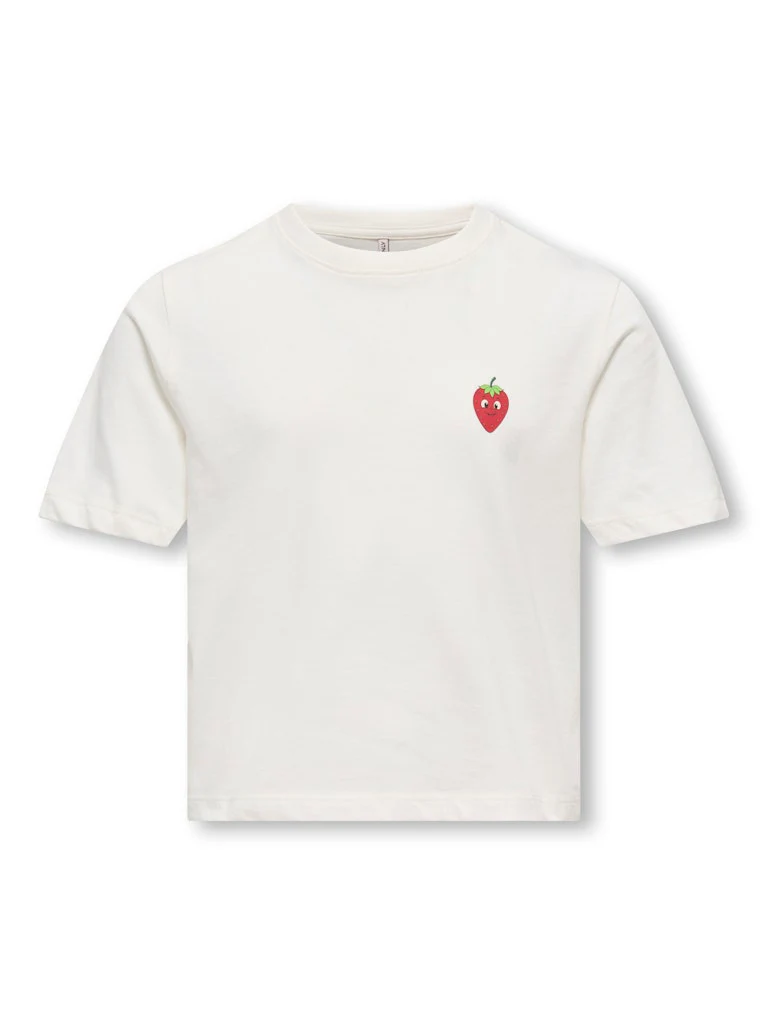 Kids Only lasten t-paita KOGREX SS Printed Top, valkoinen