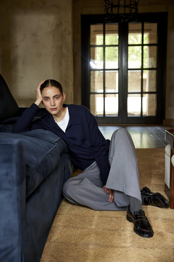 JcSophie naisten neulepusero Kolkata sweater, tummansininen - Image 4