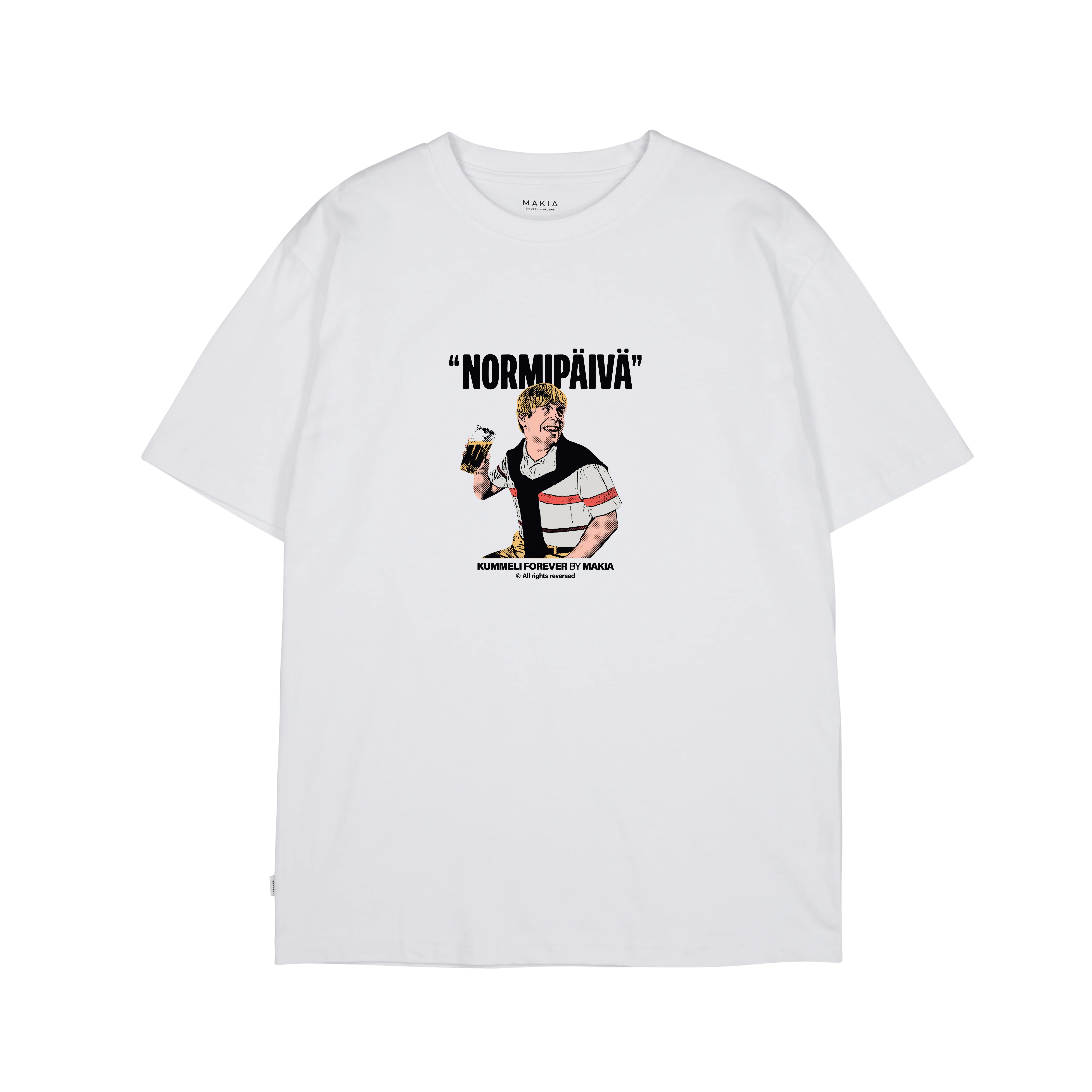 Makia Kummeli Normipäivä T-shirt, valkoinen