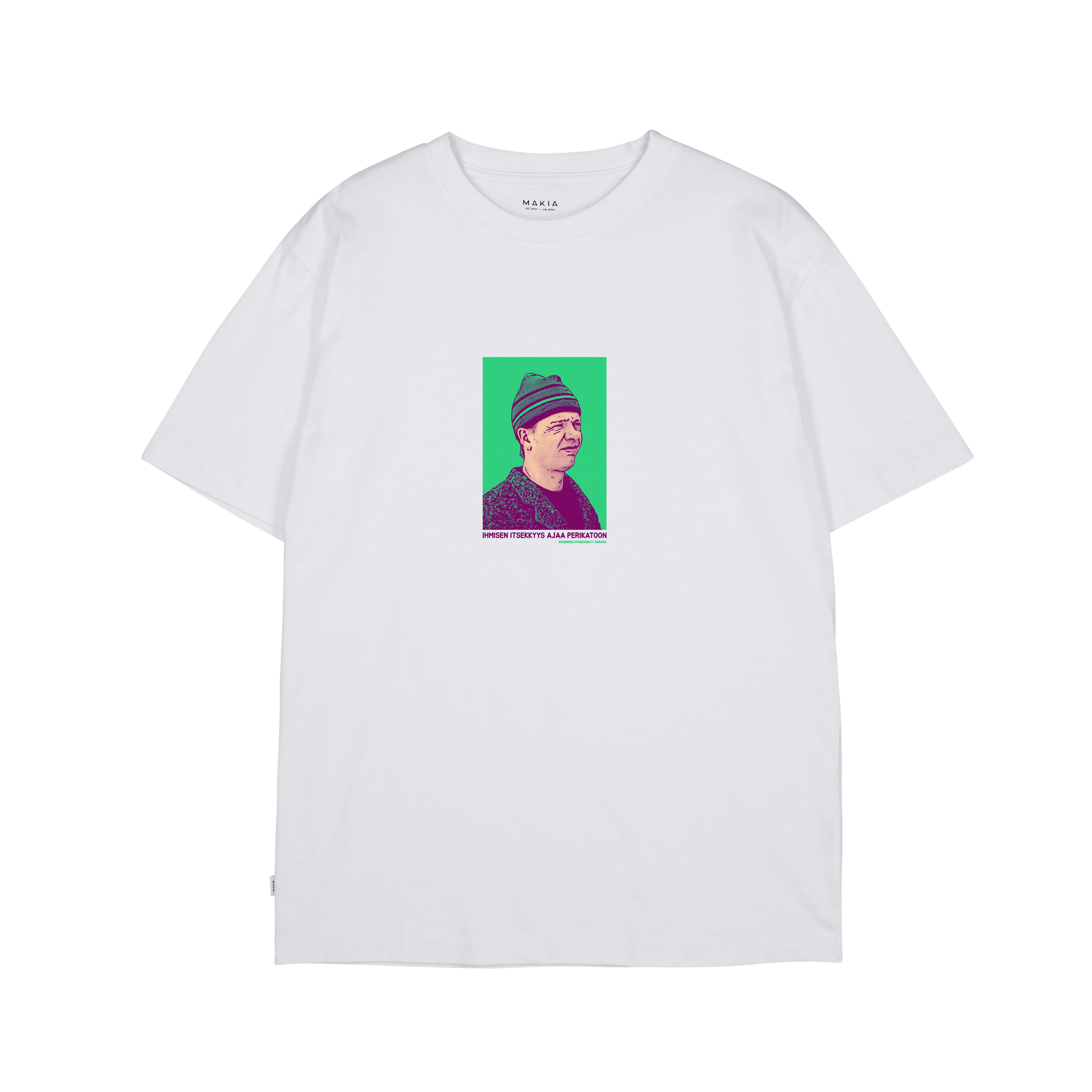 Makia Kummeli Ympäristöruutu T-shirt, valkoinen