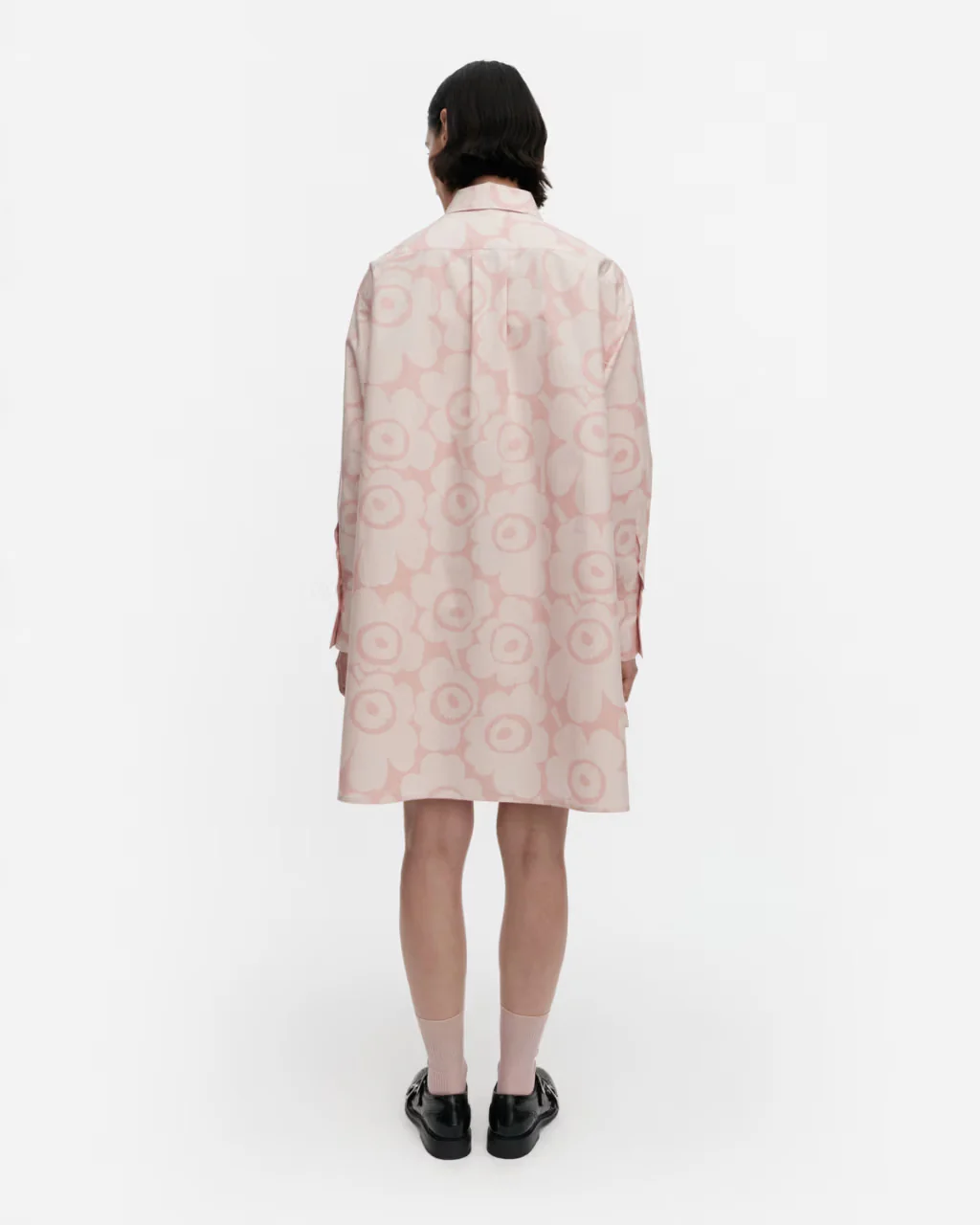 Marimekko paitamekko Kuvitelma Unikko Cotton Shirt Dress, vaaleanpunainen - Image 2