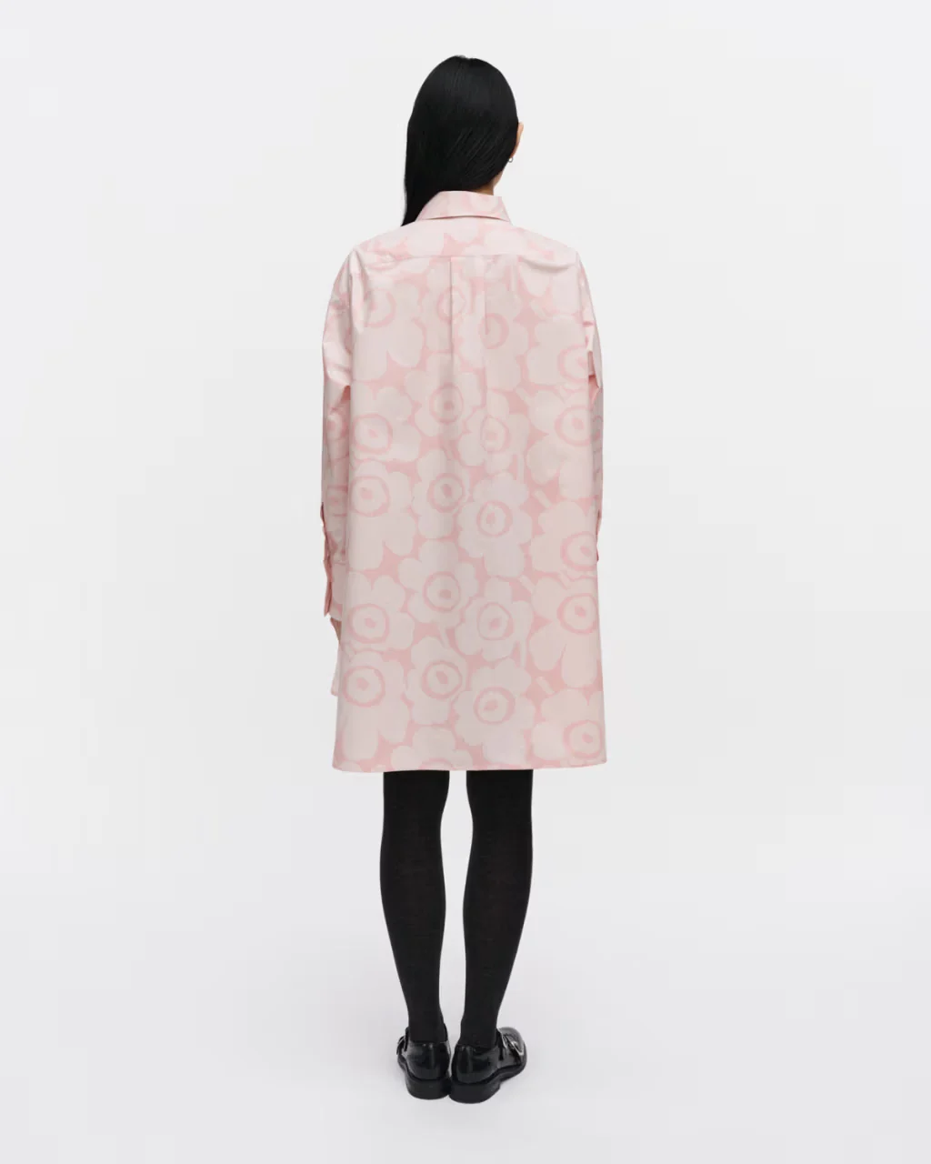 Marimekko paitamekko Kuvitelma Unikko Cotton Shirt Dress, vaaleanpunainen - Image 6