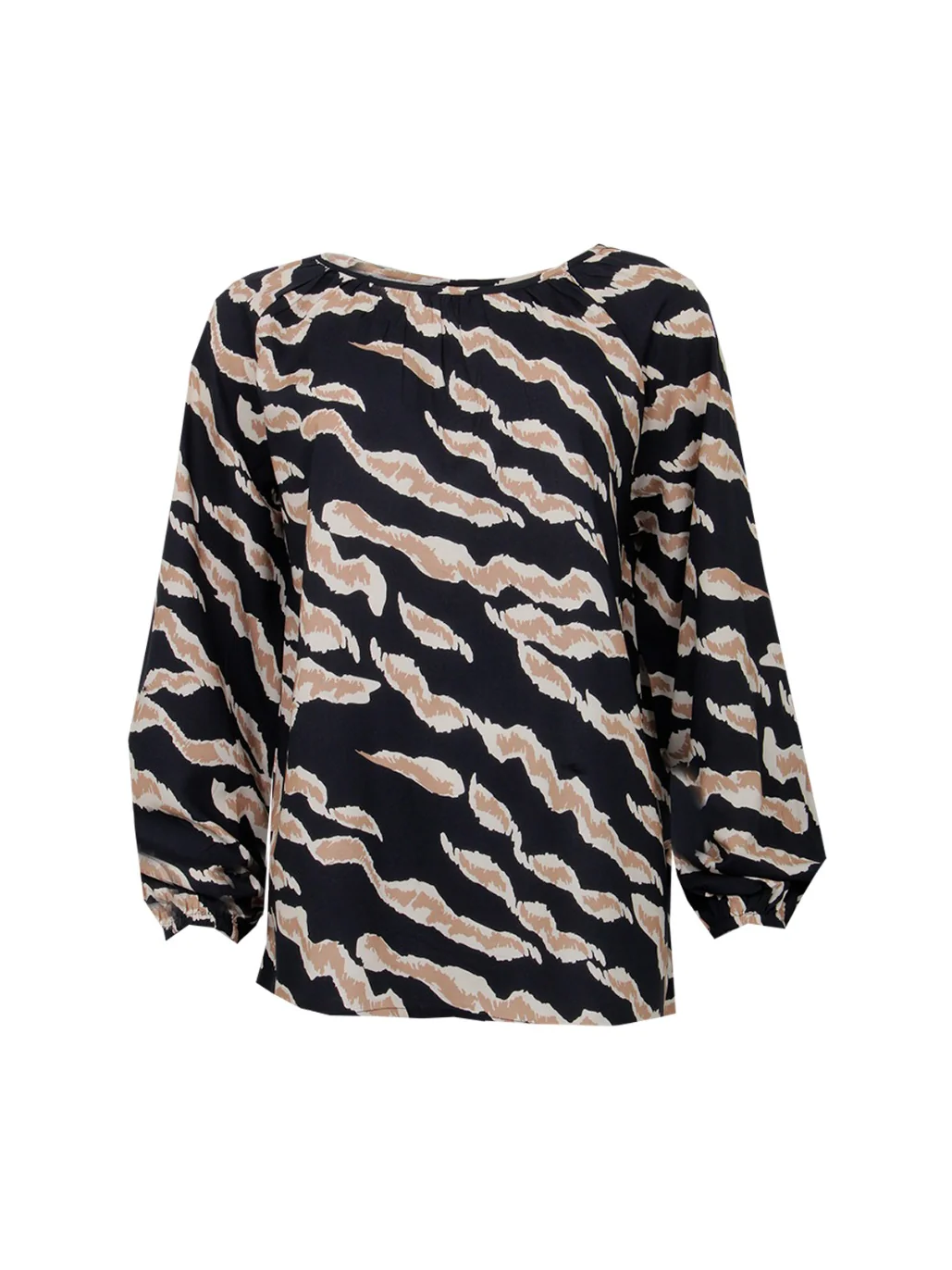 S.T.I naisten pusero Kylie Blouse 70cm, musta kuosi