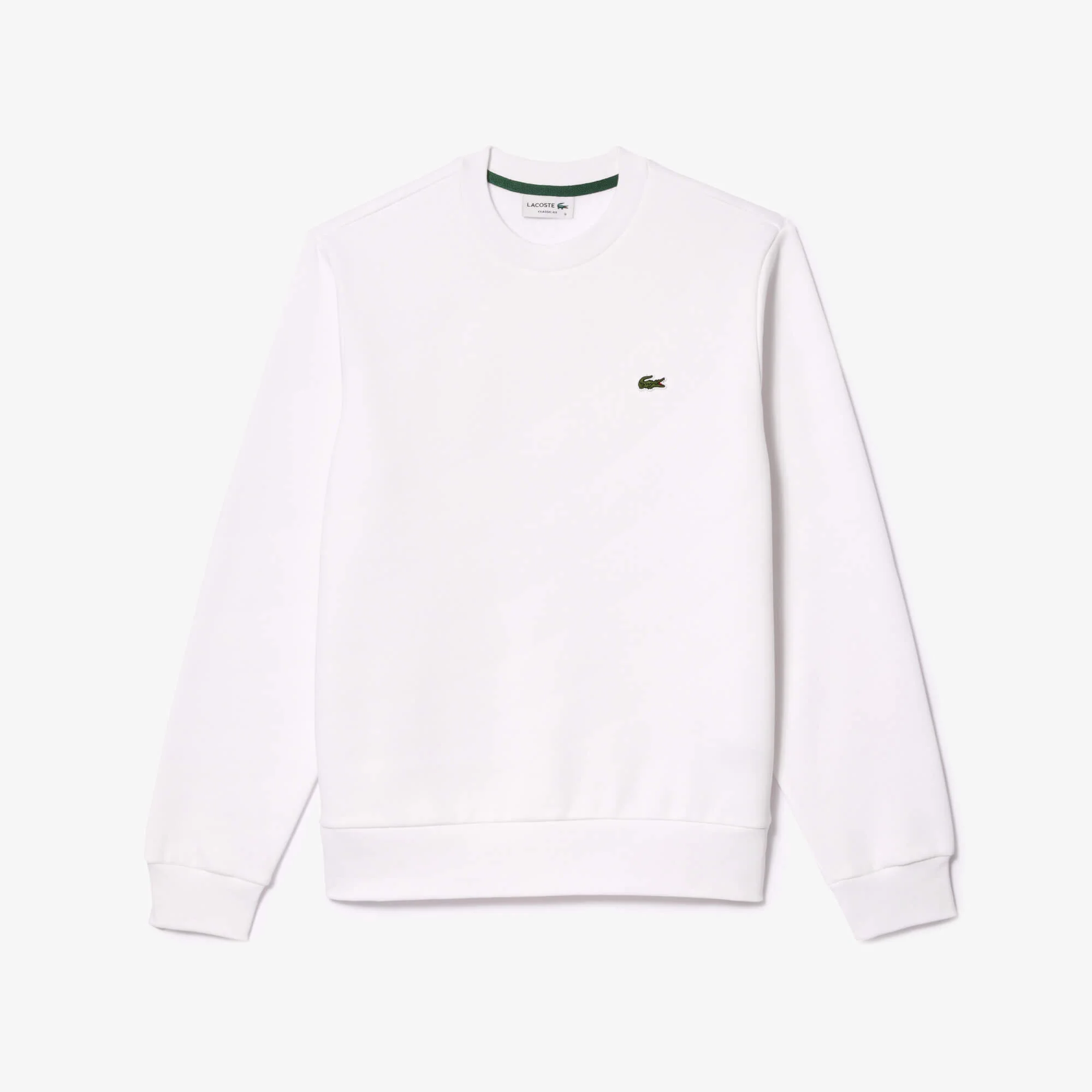 Lacoste Miesten Collegepaita, BRUSHED COTTON FLEEX JOGGER SWEATSHIRT Valkoinen - Image 3