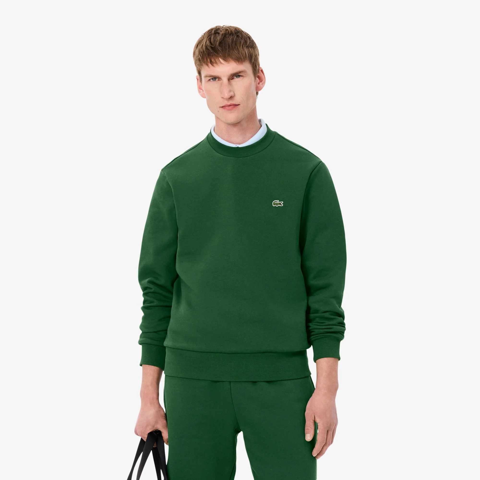 Lacoste Miesten Collegepaita, BRUSHED COTTON FLEEX JOGGER SWEATSHIRT Vihreä