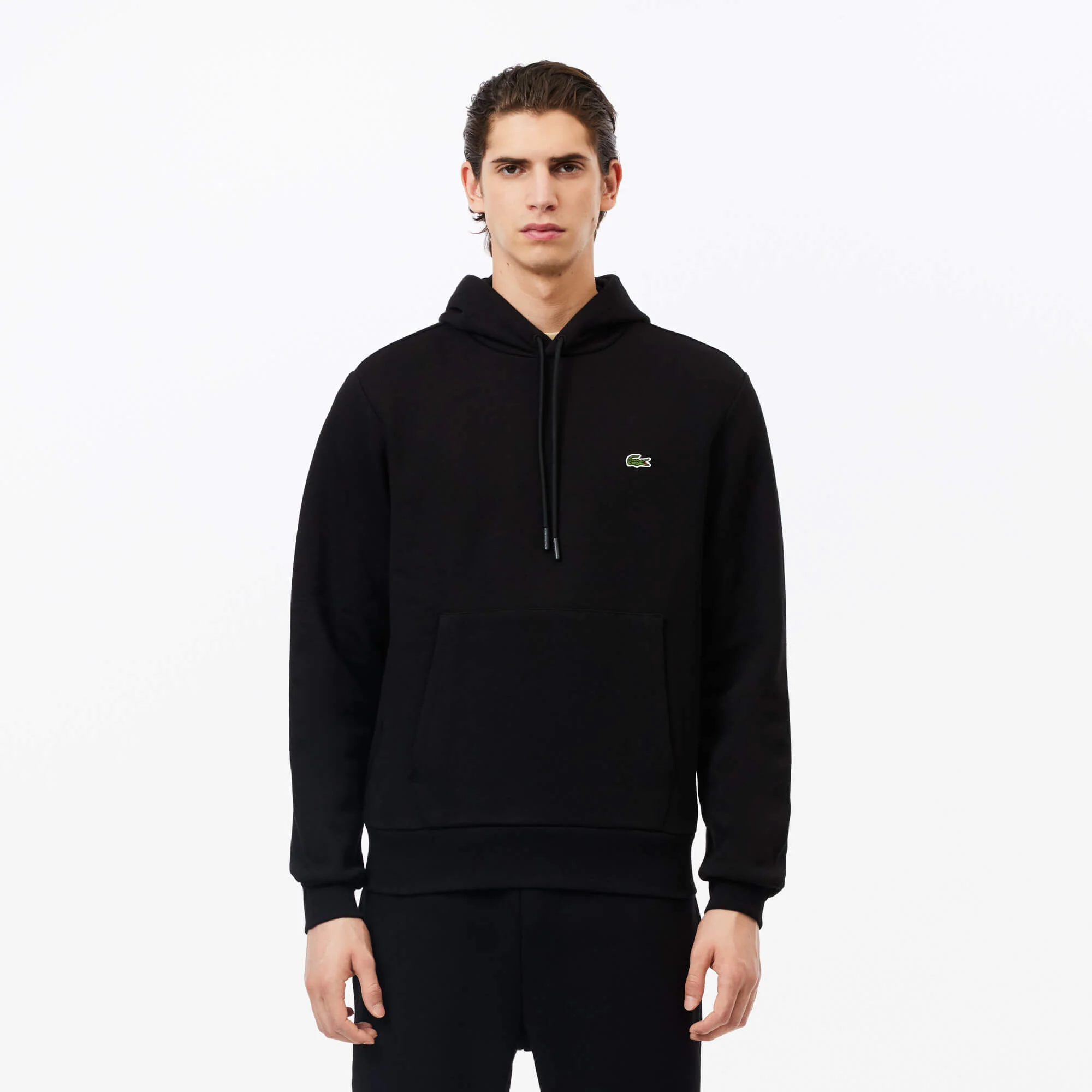 Lacoste Miesten Huppari Jogger Cotton Hoodie, Musta