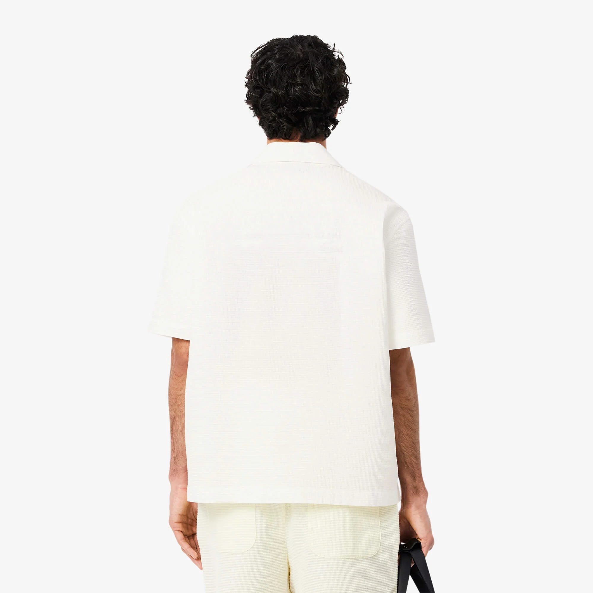 Lacoste miesten kauluspaita, SHORT SLEEVED CASUAL SHIRT Valkoinen - Image 2
