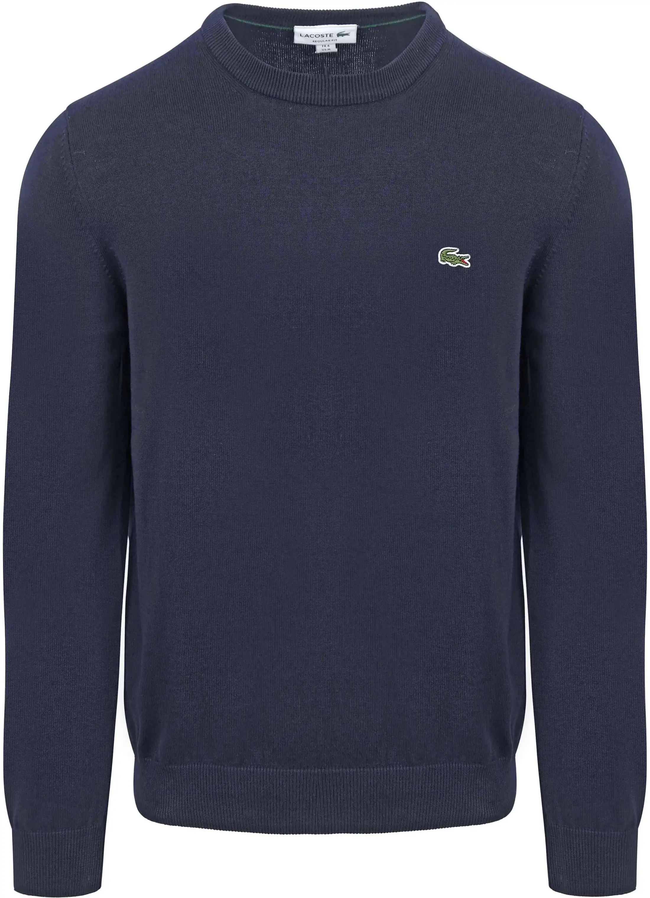 Lacoste miesten neulepusero, REGULAR FIT CREW NECK SWEATER Tummansininen