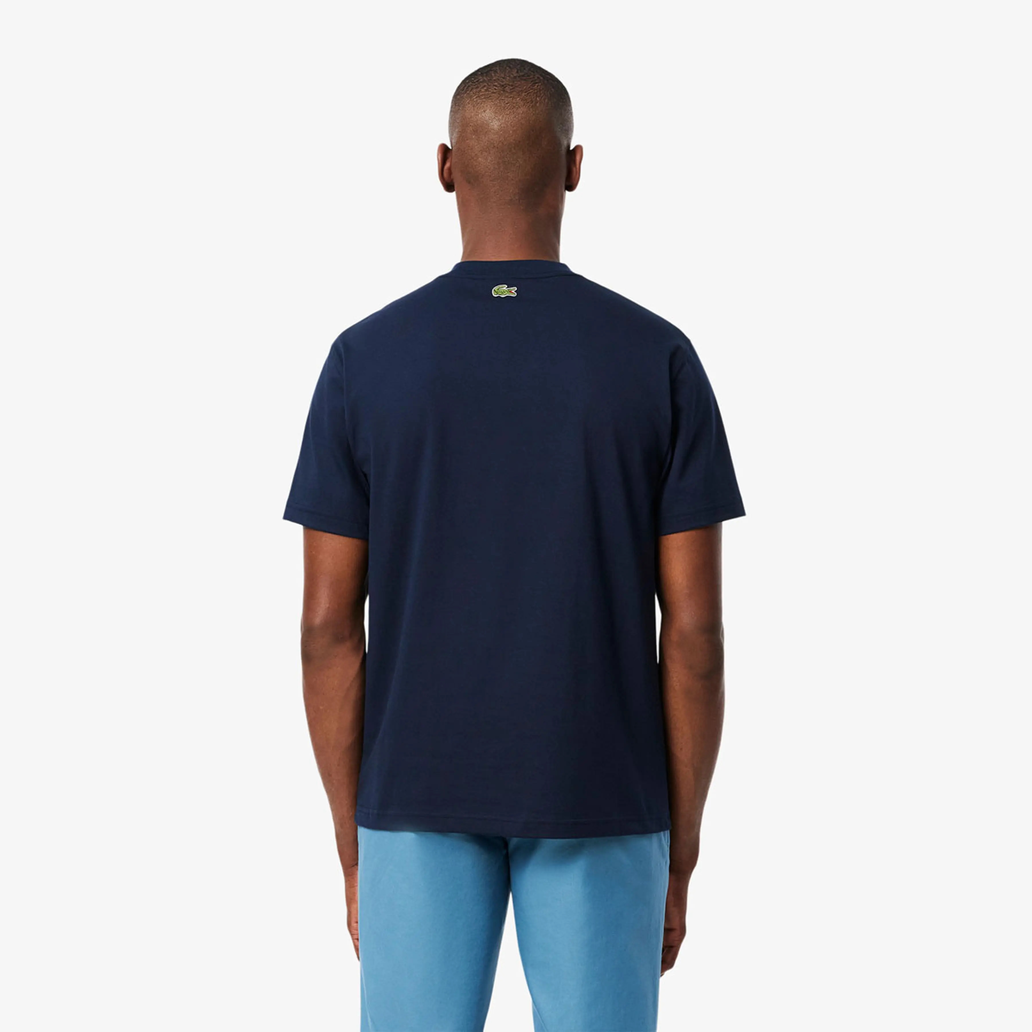 Lacoste miesten t-paita, LACOSTE BIG LOGO Tummansininen - Image 2