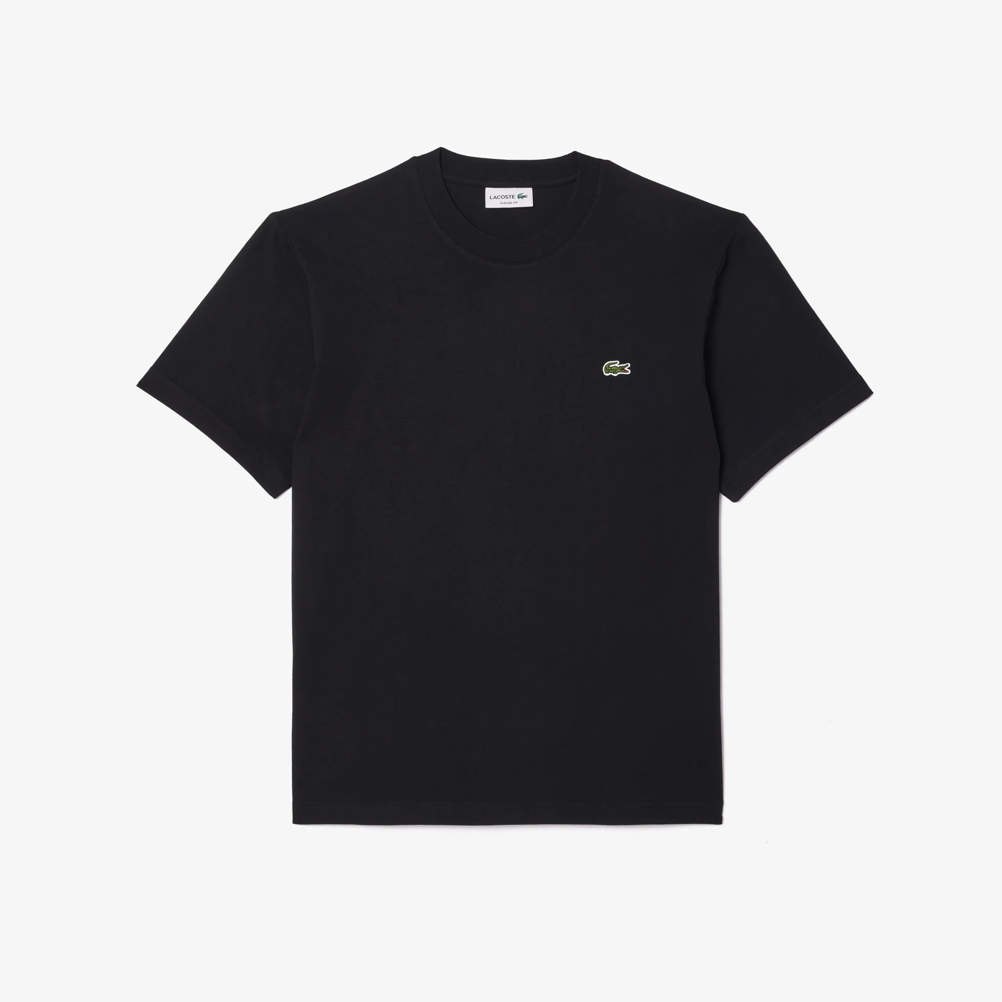 Lacoste Miesten T-Paita, MID WEIGHT COTTON JERSEY T-SHIRT NOS Musta - Image 3