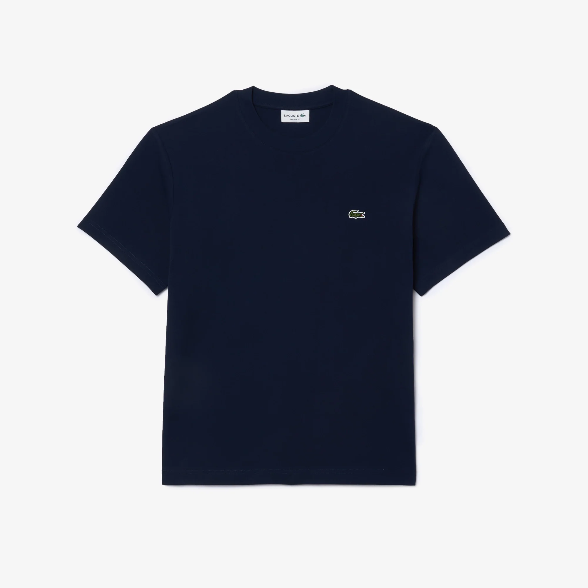 Lacoste Miesten T-Paita, MID WEIGHT COTTON JERSEY T-SHIRT NOS Tummansininen - Image 3