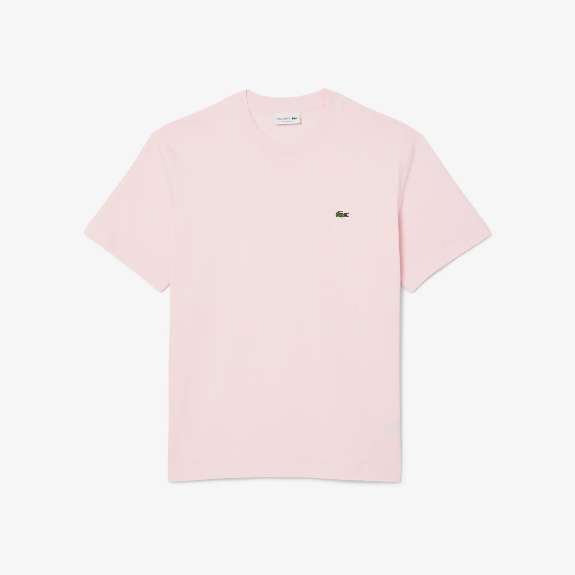Lacoste miesten t-paita, MID WEIGHT COTTON JERSEY T-SHIRT Vaaleanpunainen - Image 3