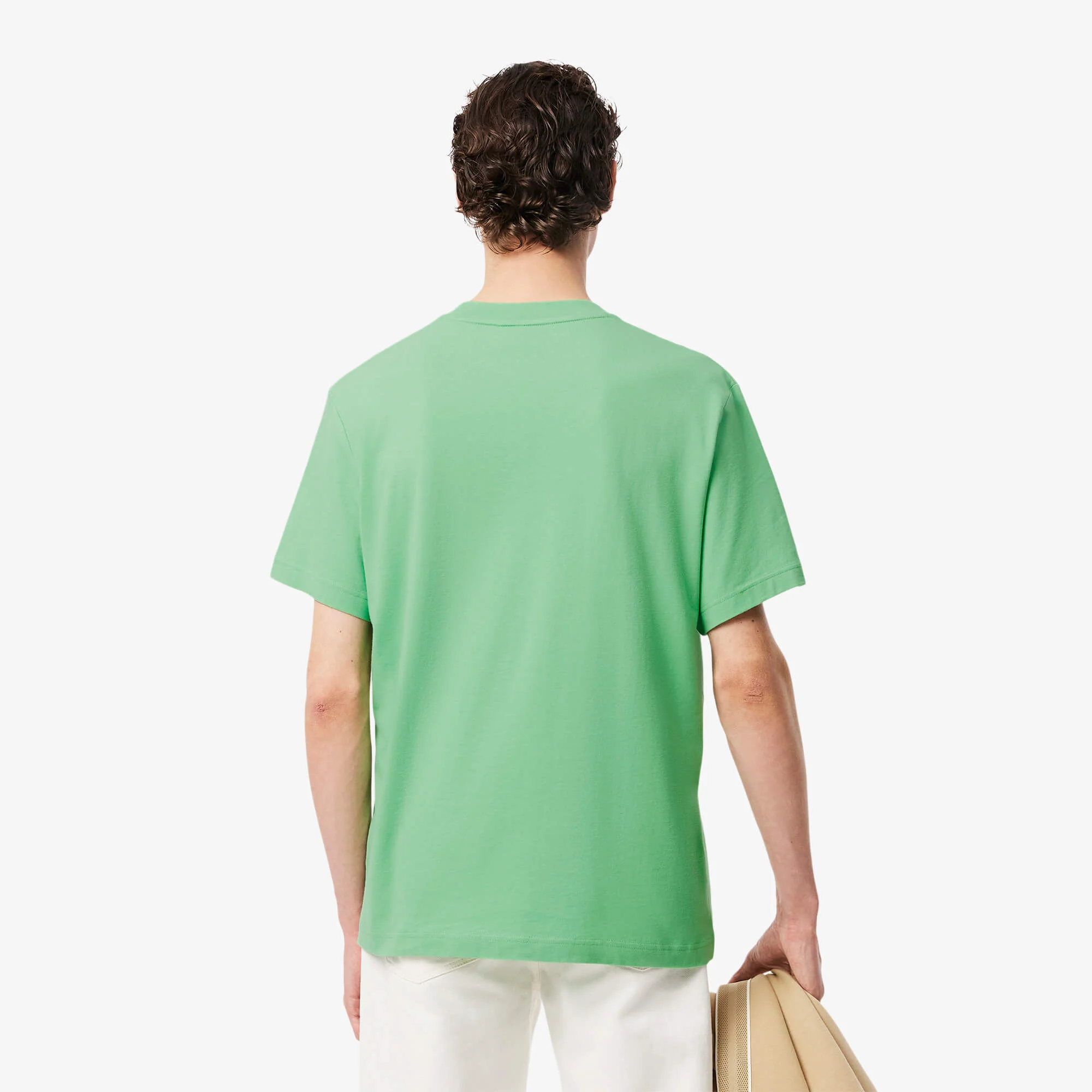 Lacoste miesten t-paita, MID WEIGHT COTTON JERSEY T-SHIRT Vihreä - Image 2
