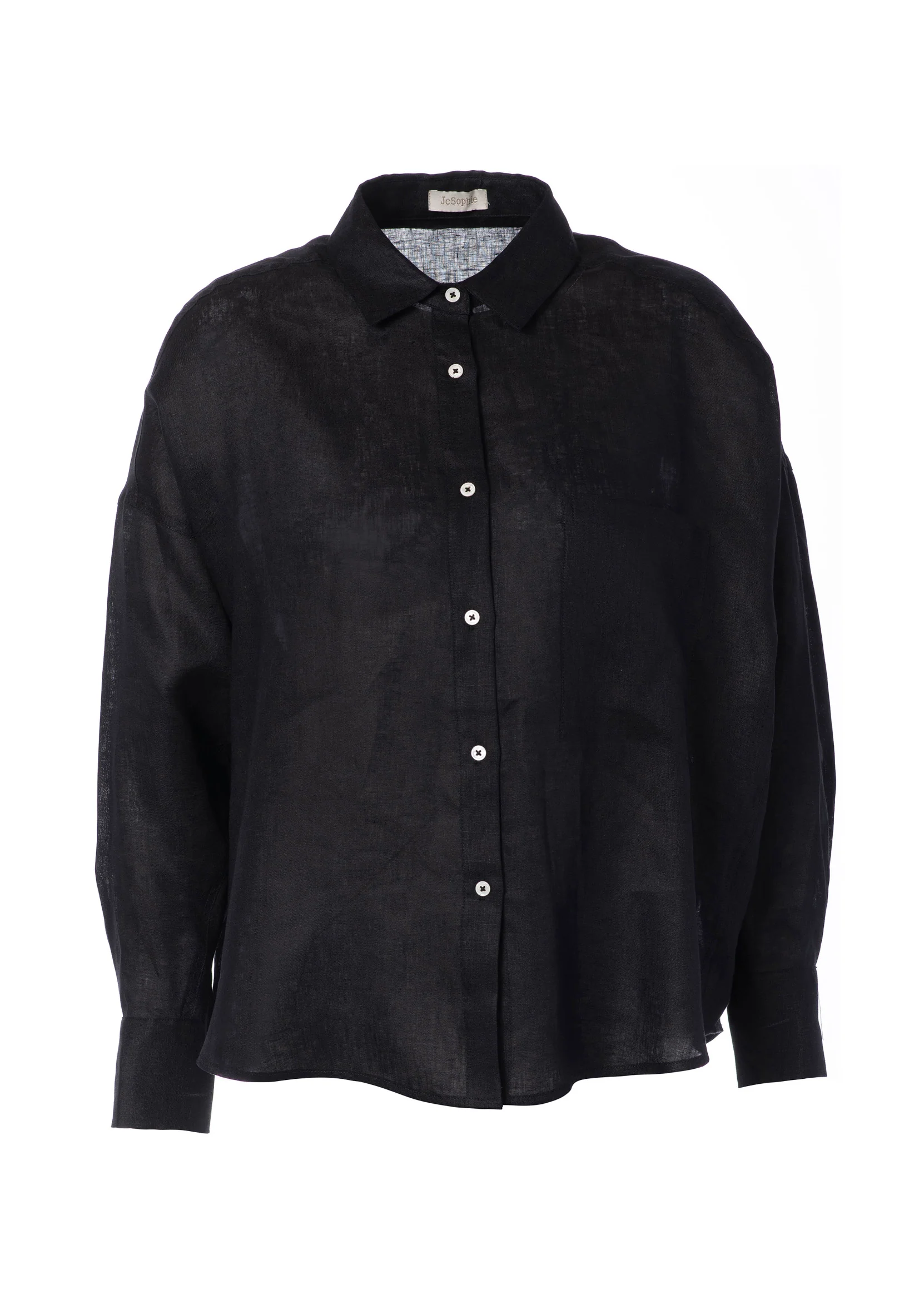 JcSophie naisten pellavapaita Leona Blouse, musta