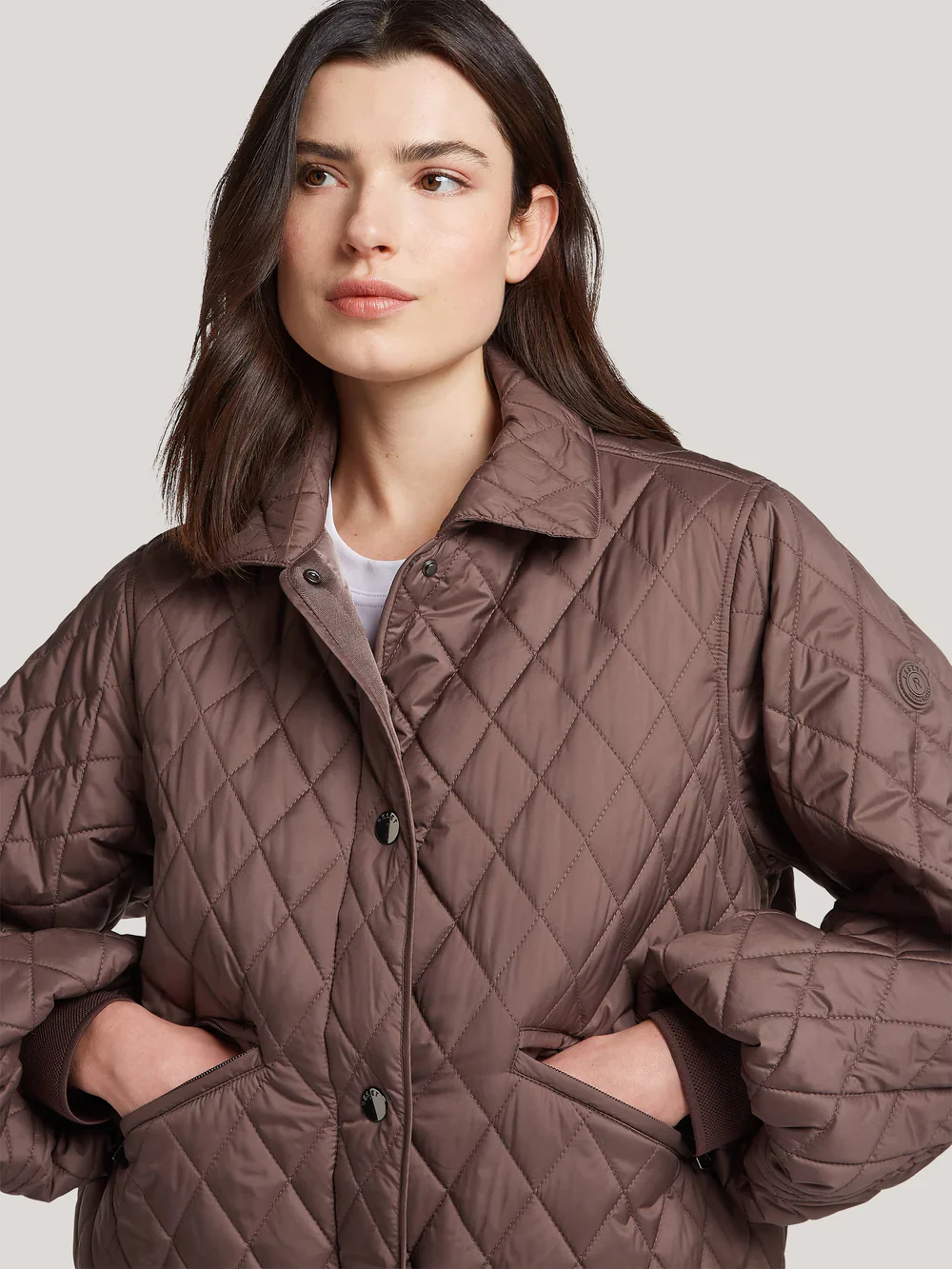 Reset naisten tikkitakki Leonor Jacket, kaakaonruskea - Image 3