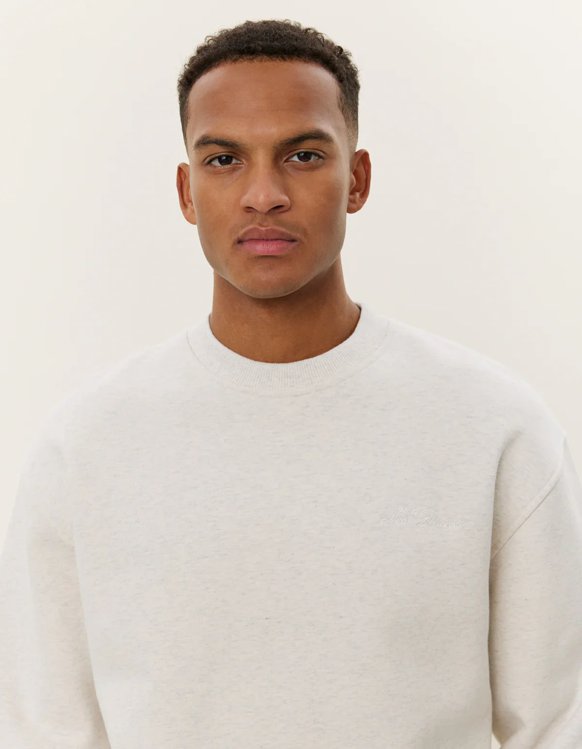LES DEUX college, CREW SWEATSHIRT Vaaleanharmaa - Image 4