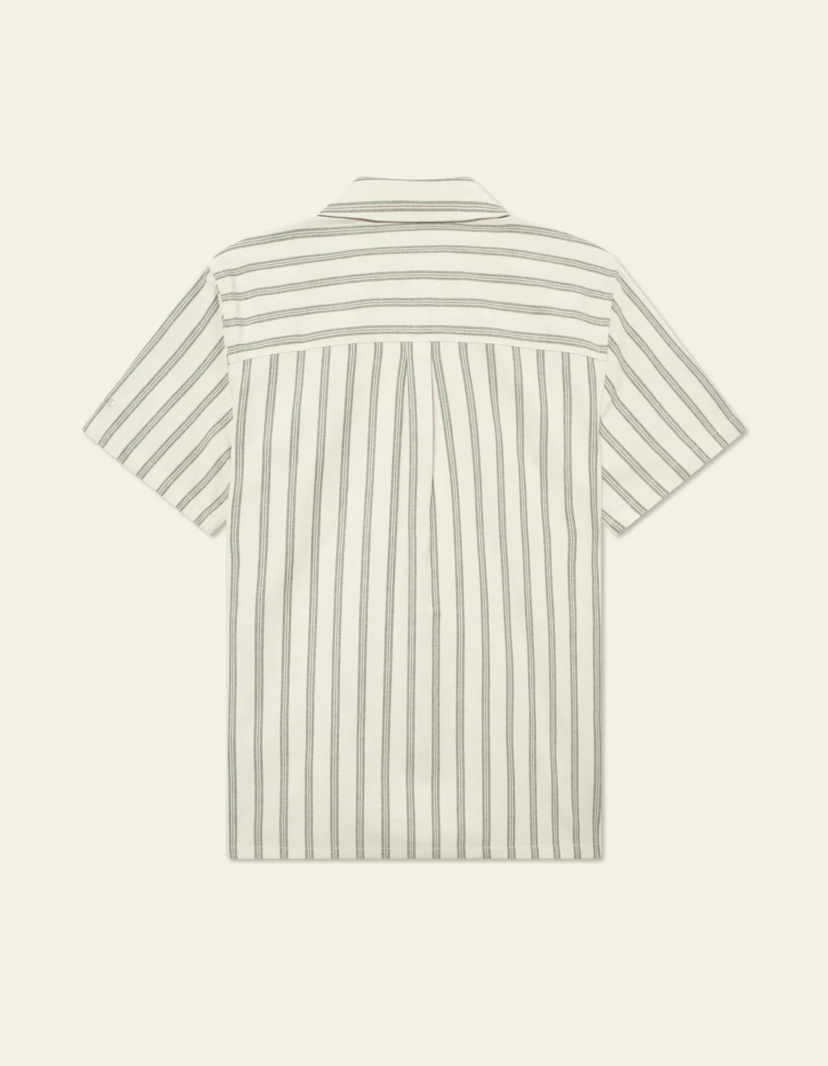 LES DEUX kauluspaita, LAWSON STRIPE SS SHIRT Raidallinen Vihreä - Image 4